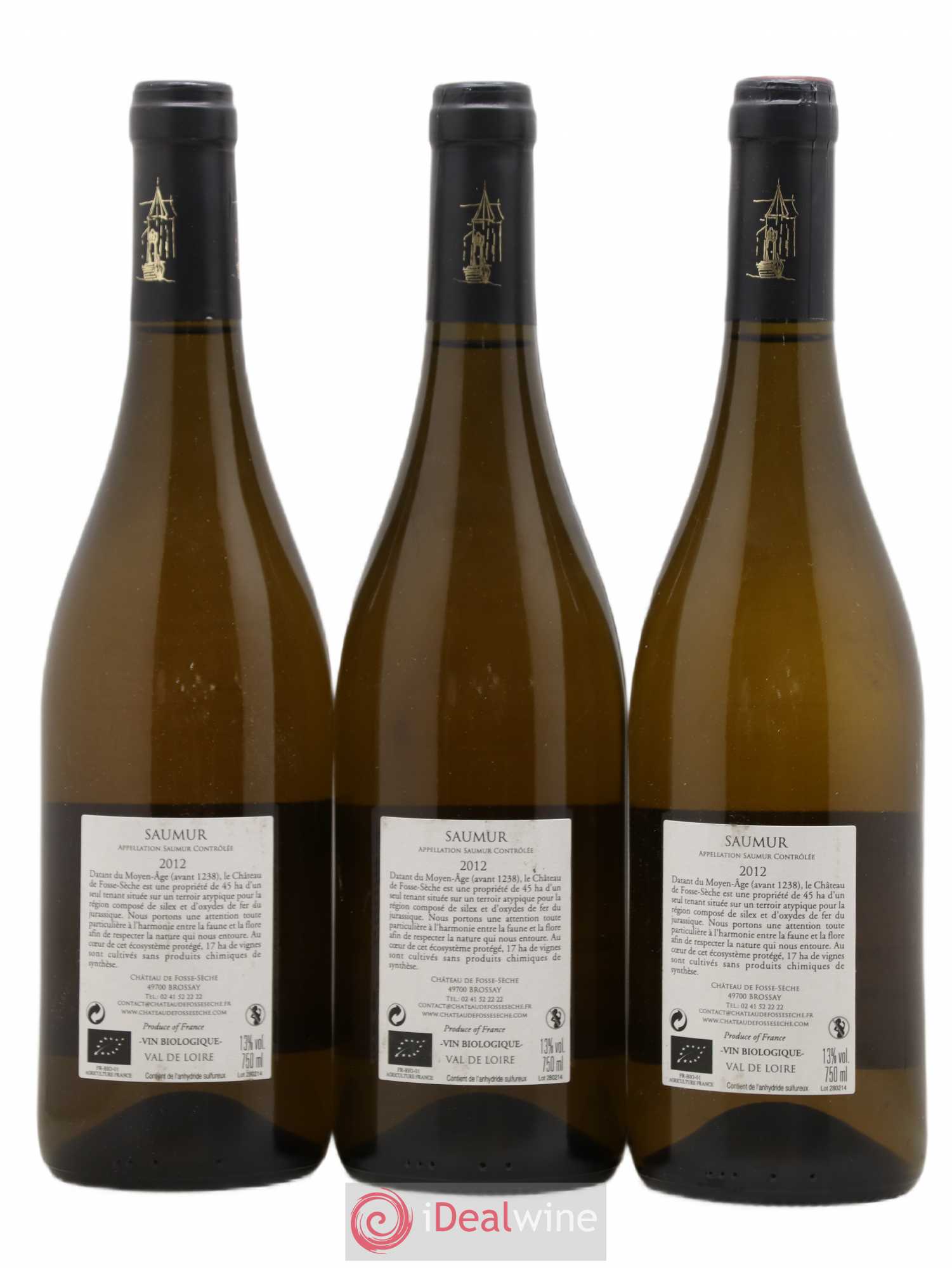 Saumur Arcane Chateau Fosse Seche 2012 - Posten von 3 Flaschen - 1