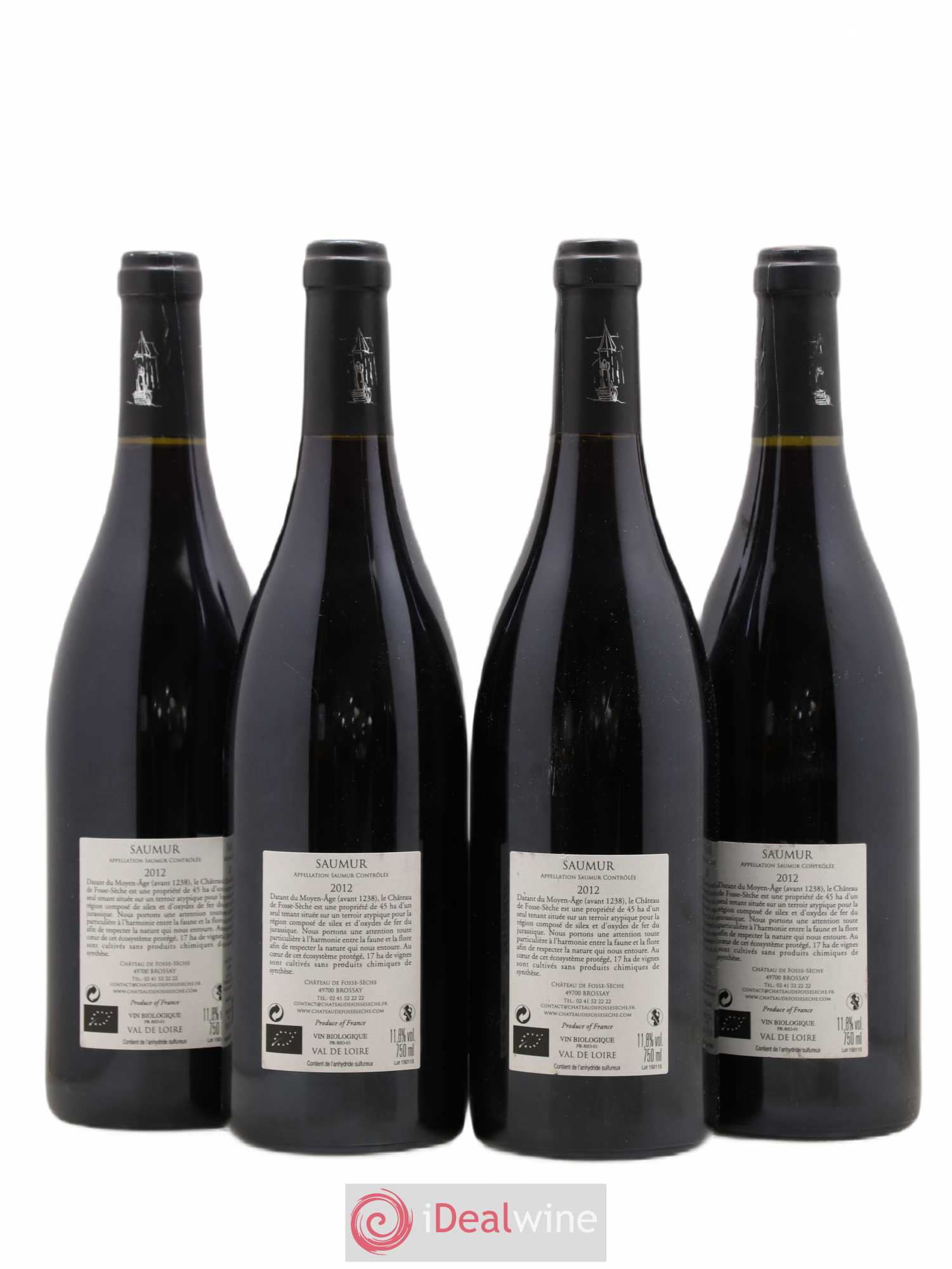 Saumur Eolithe Chateau Fosse Seche 2012 - Posten von 4 Flaschen - 1