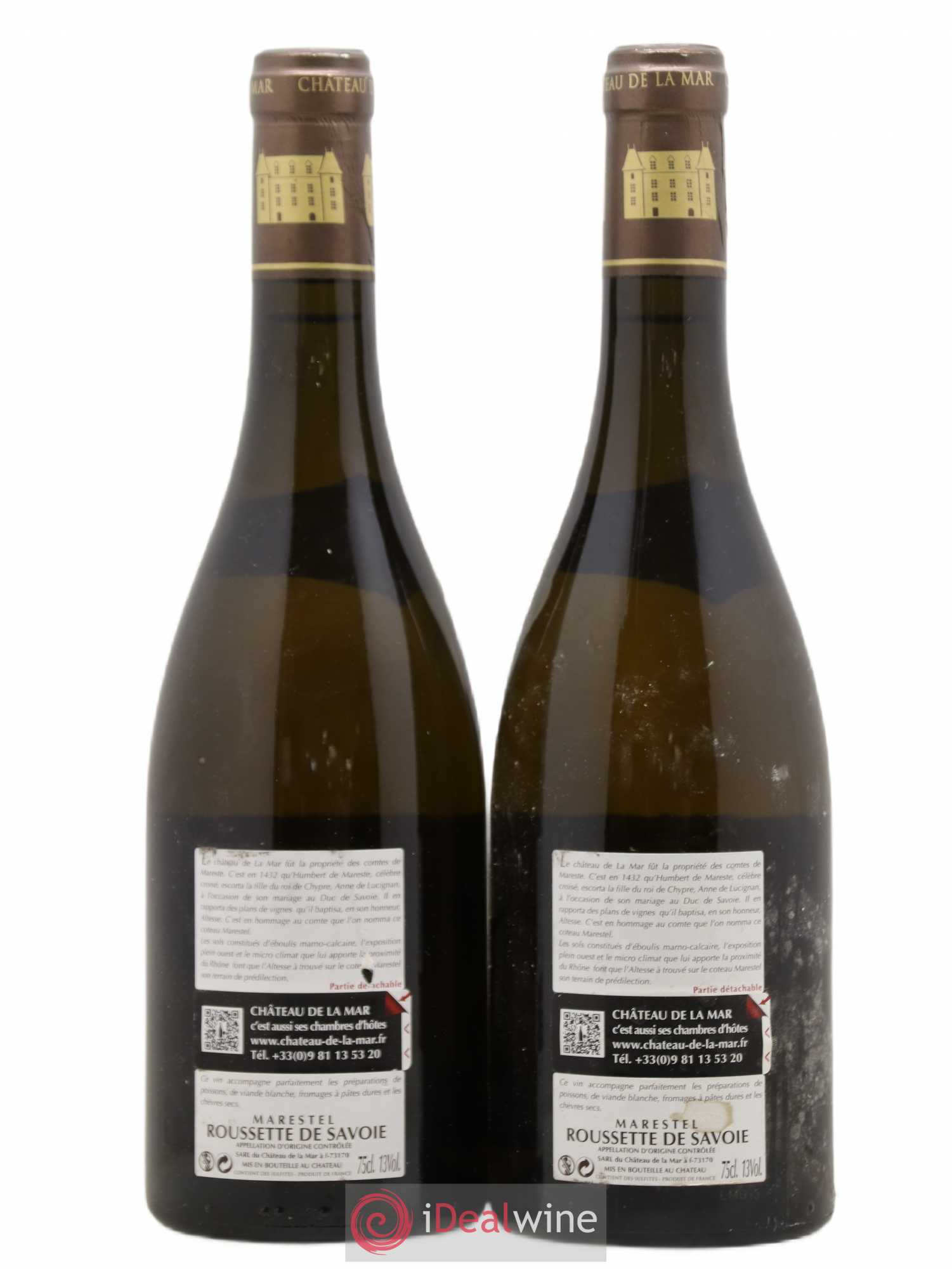 Vin de Savoie Roussette de Savoie Marestel Château de la Mar 2015 - Posten von 2 Flaschen - 1