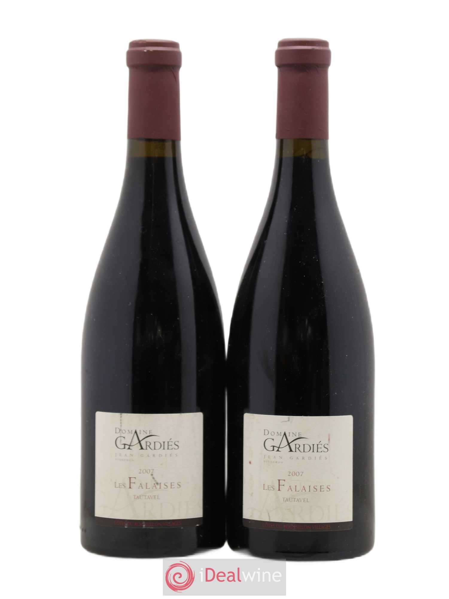 Côtes du Roussillon Village Les Falaises Jean Gardiès 2007 - Posten von 2 Flaschen - 0