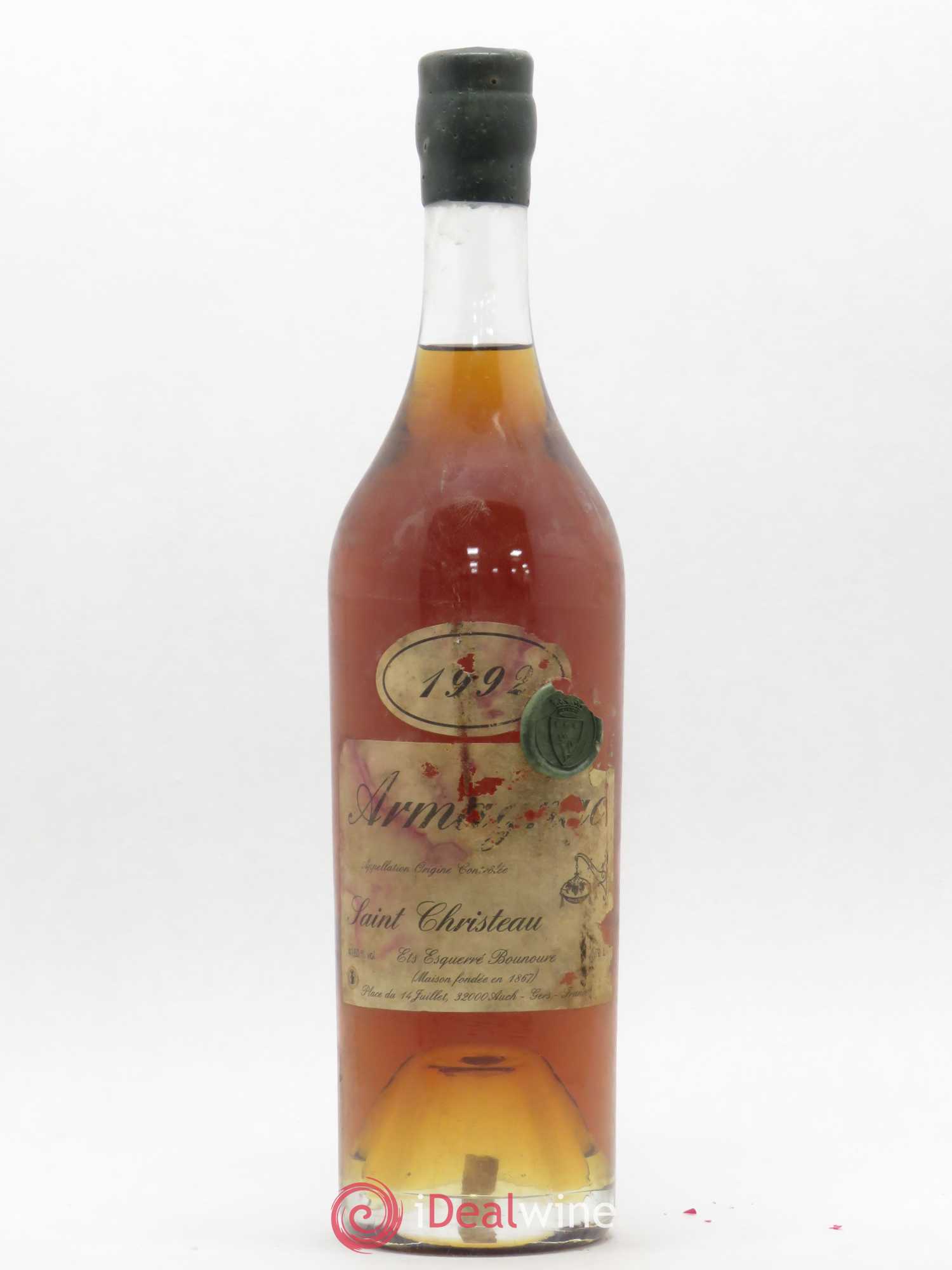 Armagnac Saint Cristeau 1992 - Lot de 1 bouteille - 0