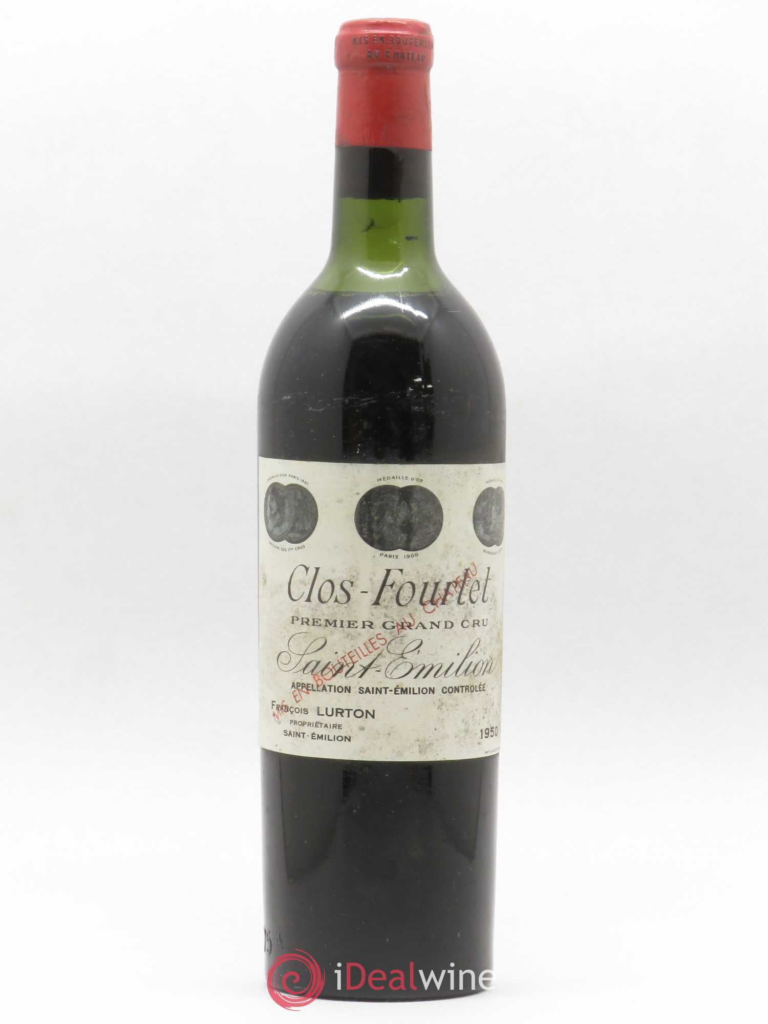 Clos Fourtet 1er Grand Cru Classé B 1950 - Lot de 1 bouteille - 0