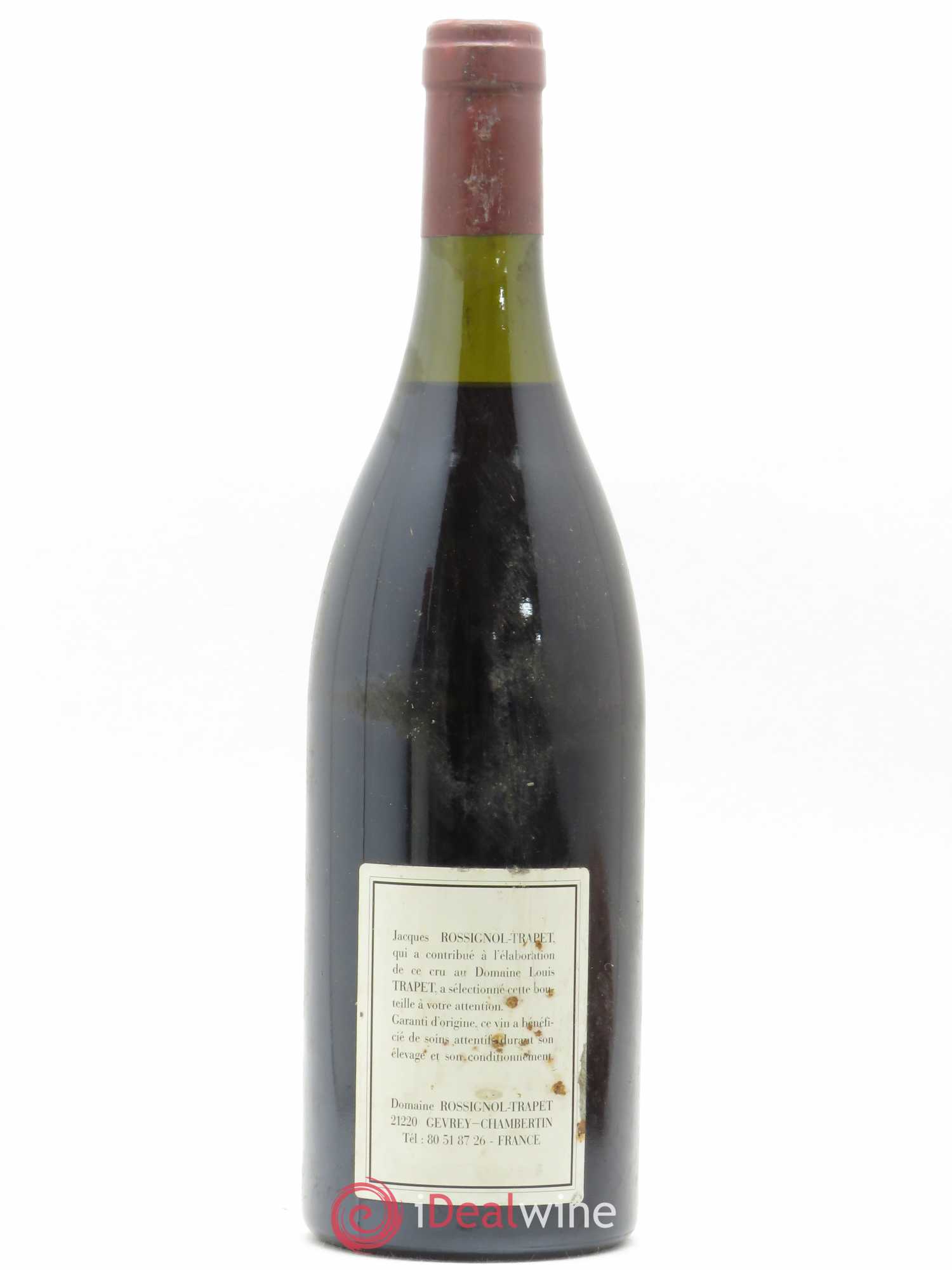 Chambertin Grand Cru Domaine Trapet 1987 - Lot de 1 bouteille - 1