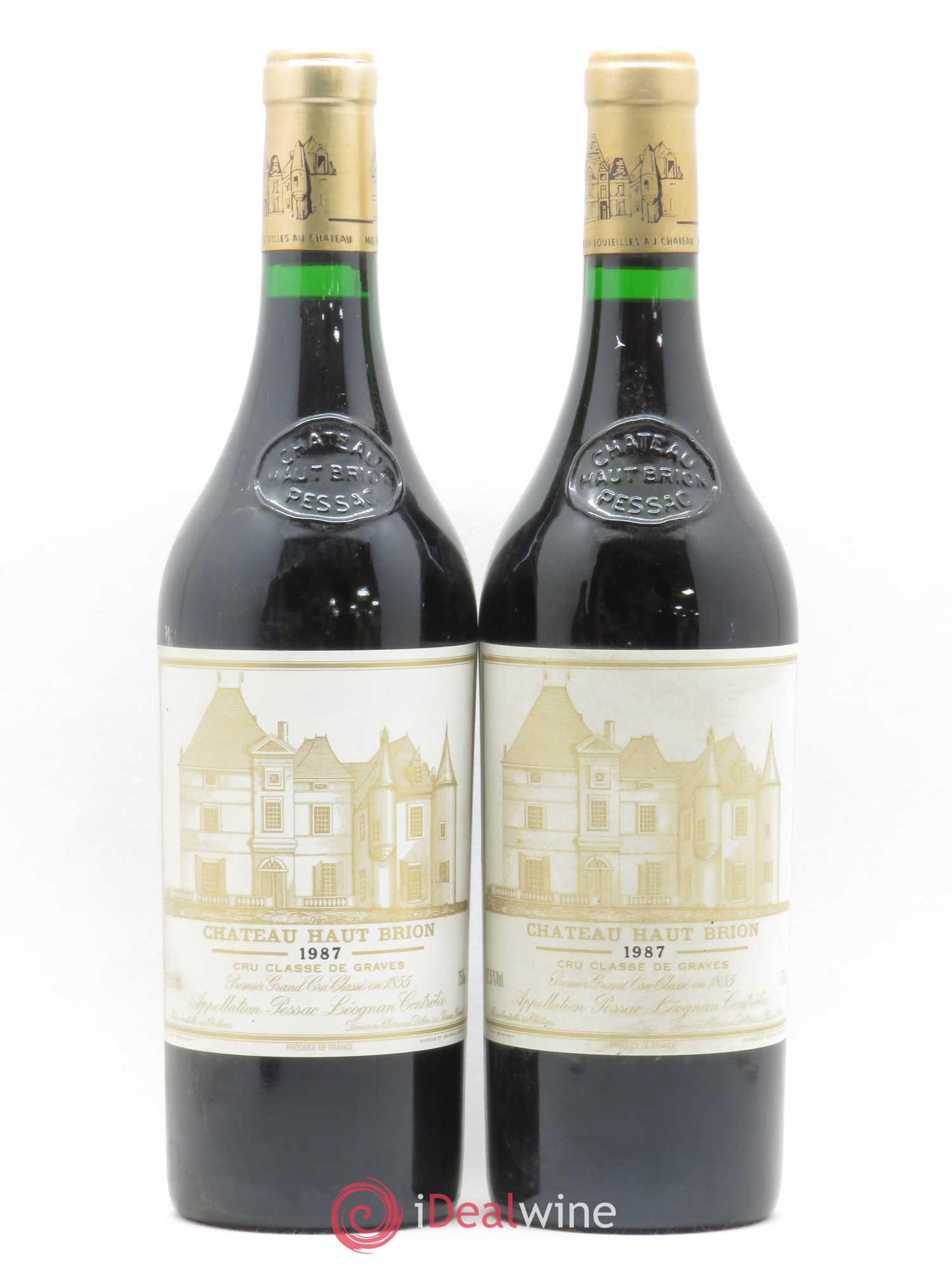 Château Haut Brion 1er Grand Cru Classé 1987 - Lot de 2 bouteilles - 0