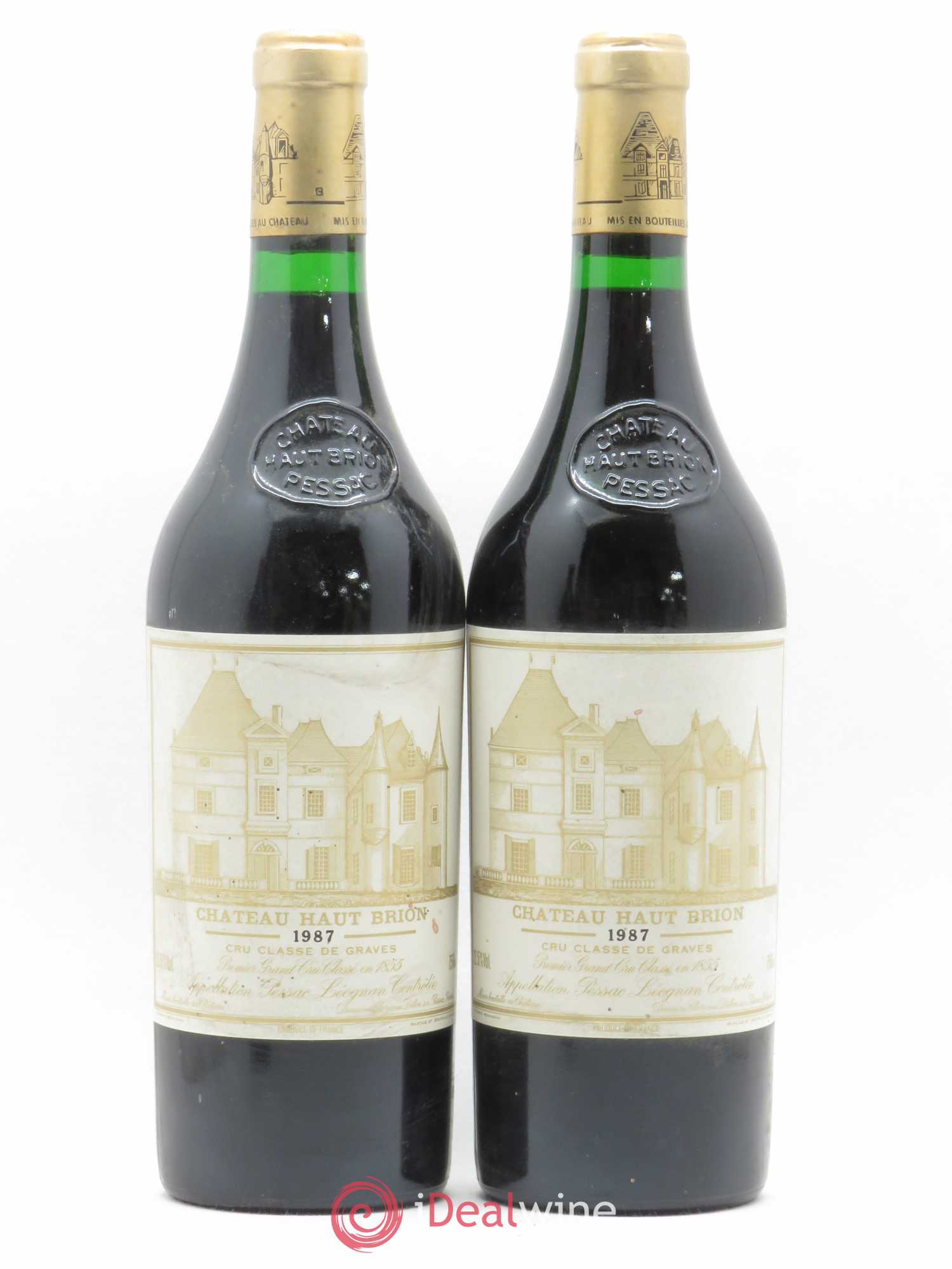 Château Haut Brion 1er Grand Cru Classé 1987 - Lot de 2 bouteilles - 0