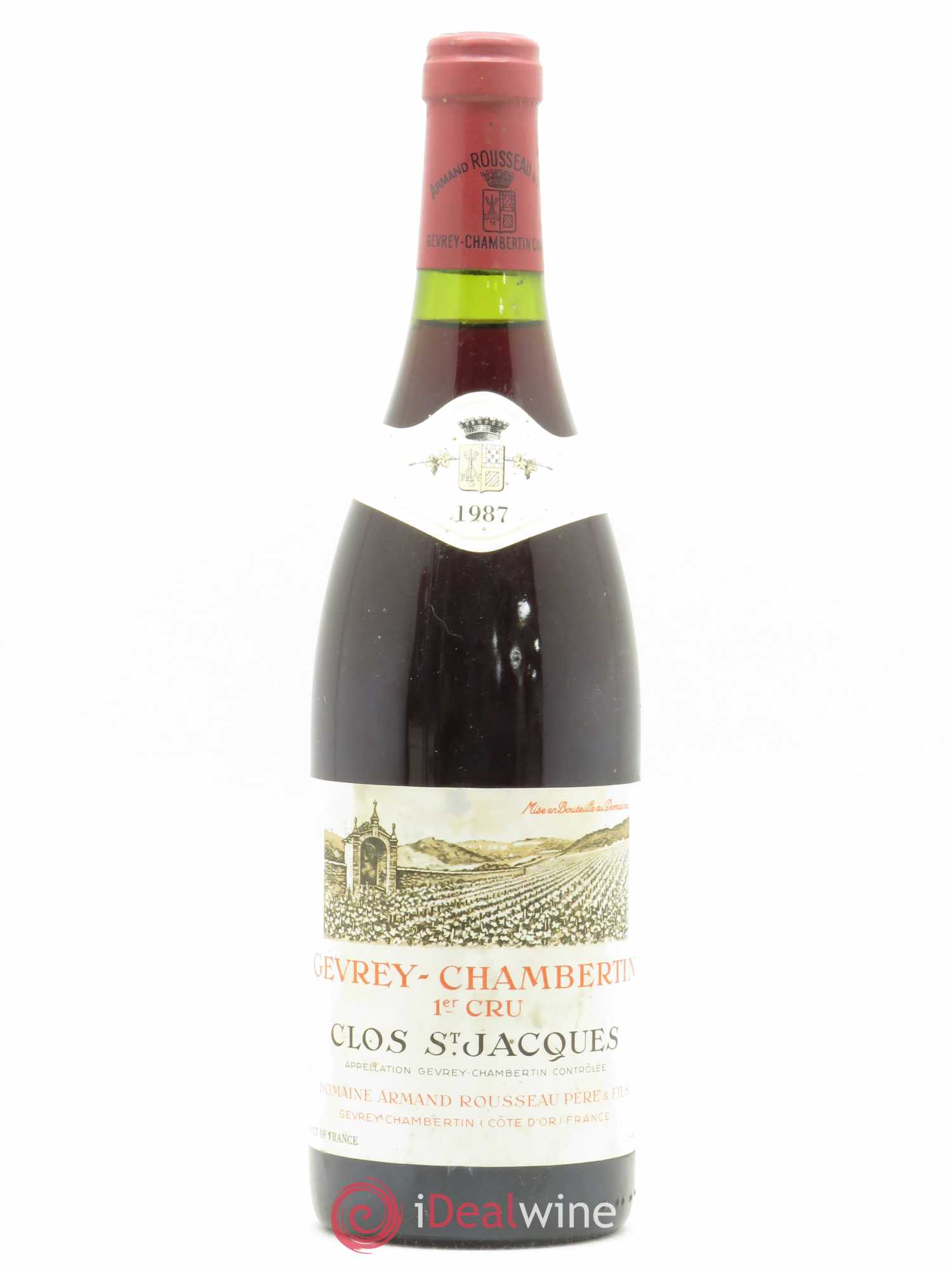 Gevrey-Chambertin 1er Cru Clos Saint-Jacques Armand Rousseau (Domaine) 1987 - Lot de 1 bouteille - 0