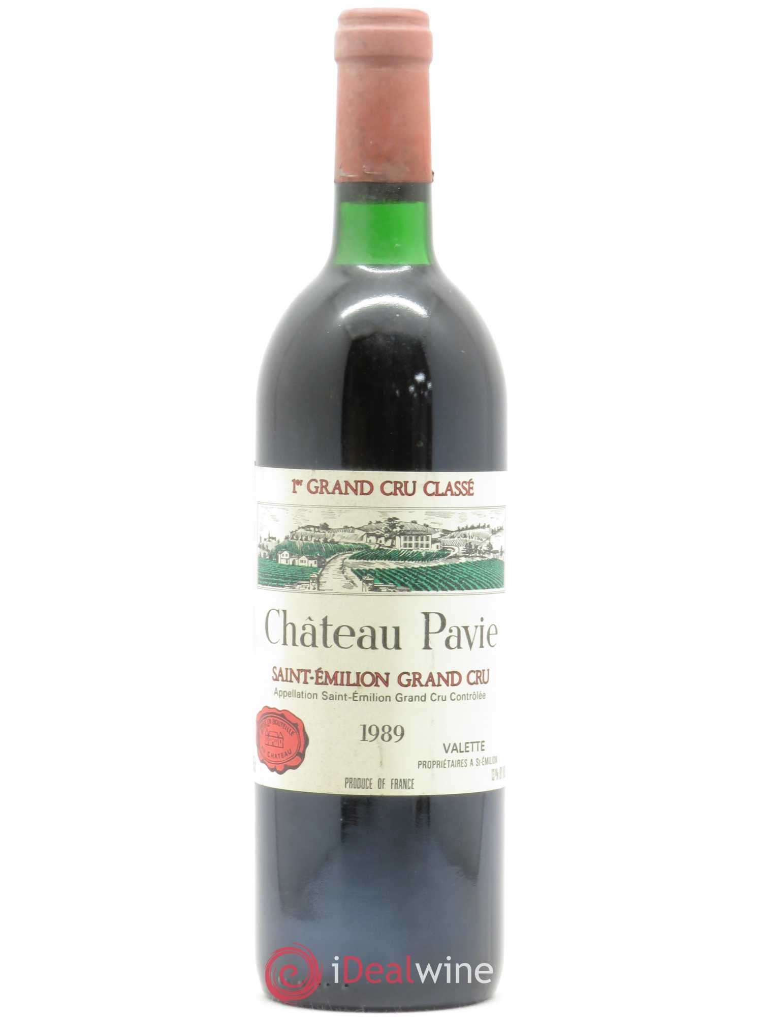 Château Pavie 1er Grand Cru Classé A 1989 - Lot de 1 bouteille - 0