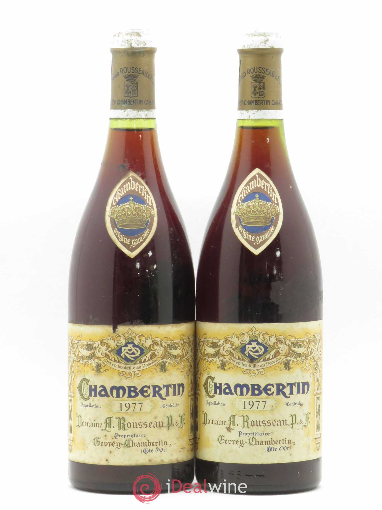 Chambertin Grand Cru Armand Rousseau (Domaine) 1977 - Lot de 2 bouteilles - 0