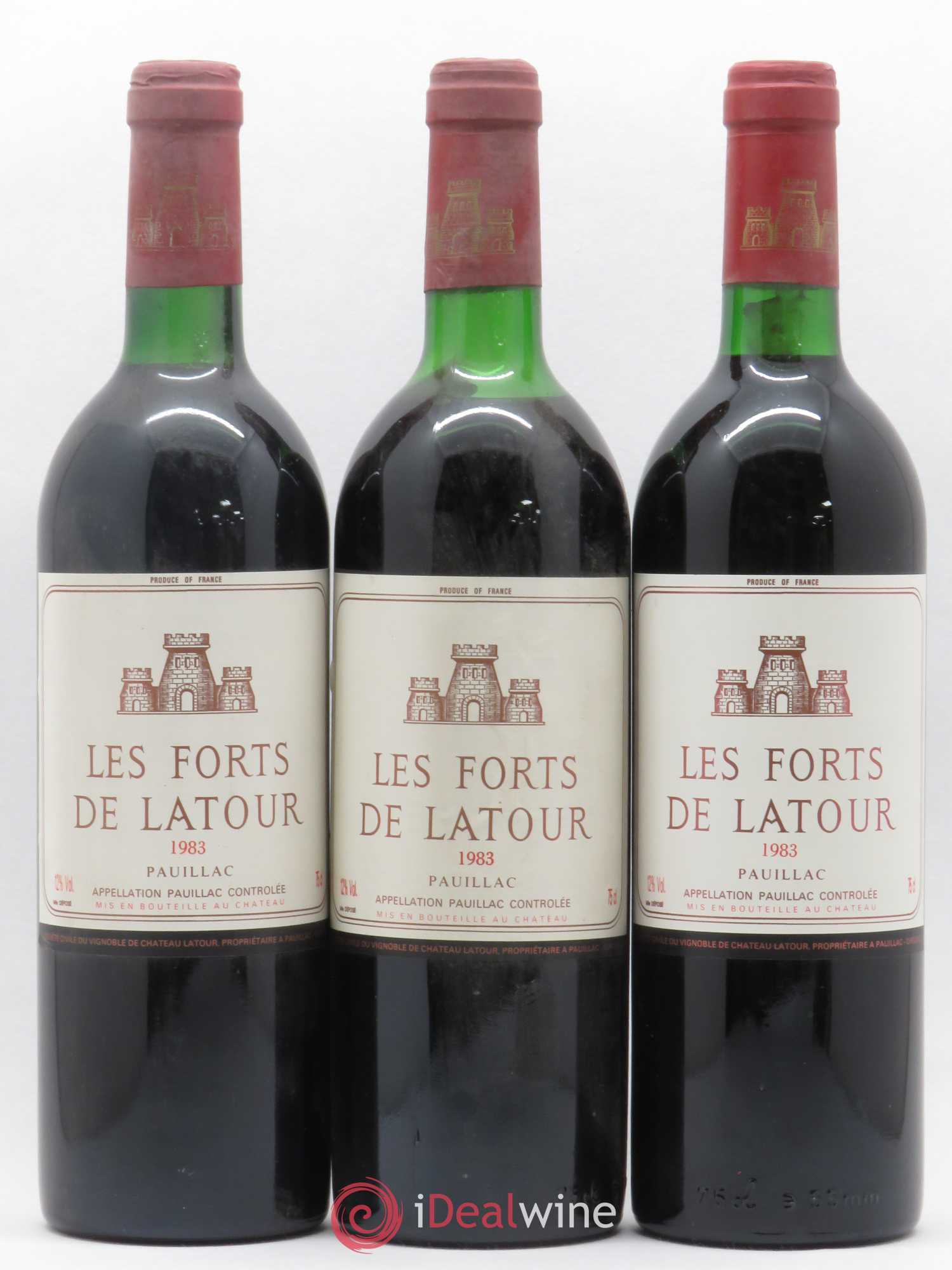 Les Forts de Latour Second Vin 1983 - Lot de 3 bouteilles - 0
