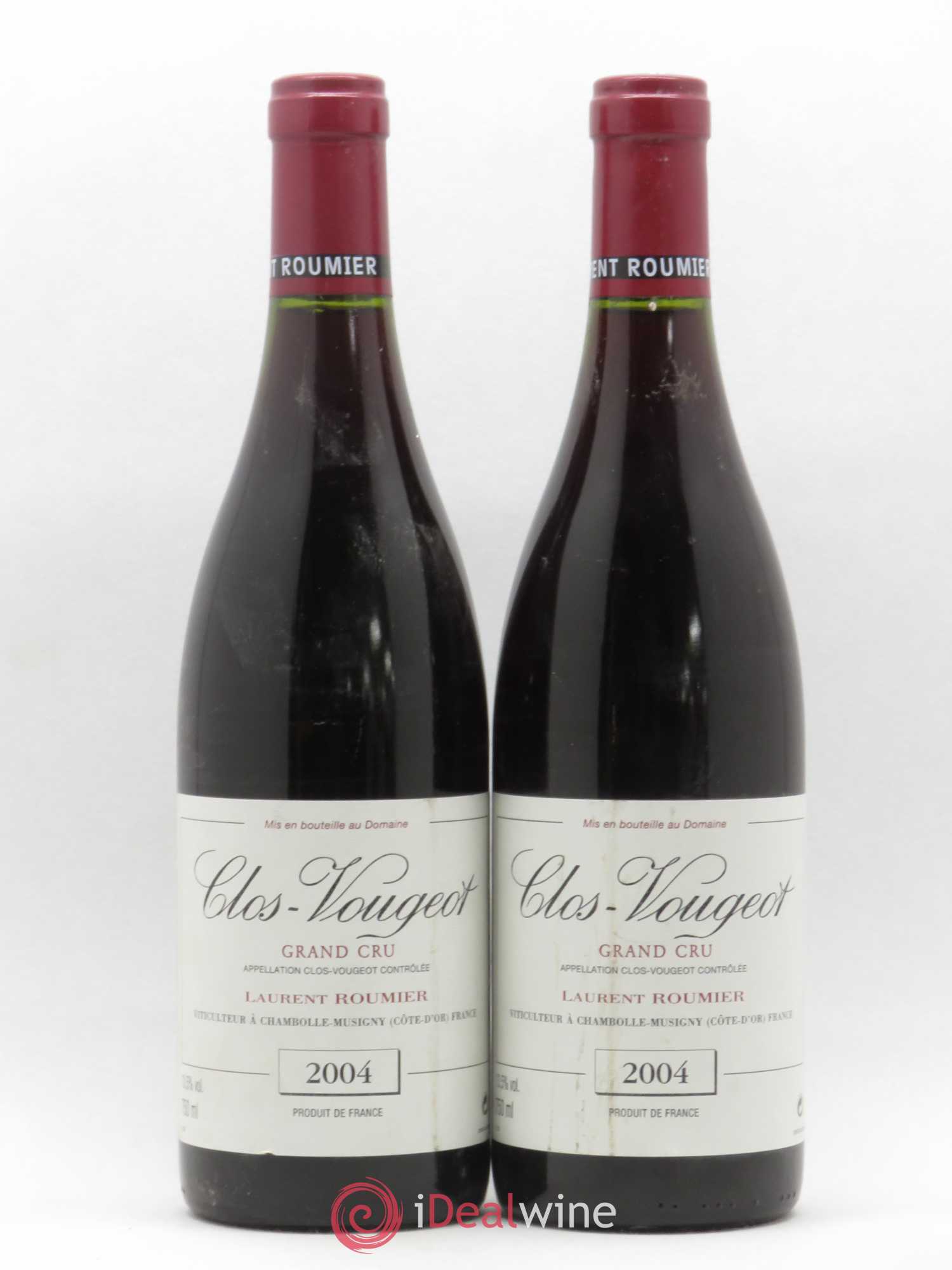 Clos de Vougeot Grand Cru Laurent Roumier 2004 - Lot de 2 bouteilles - 0