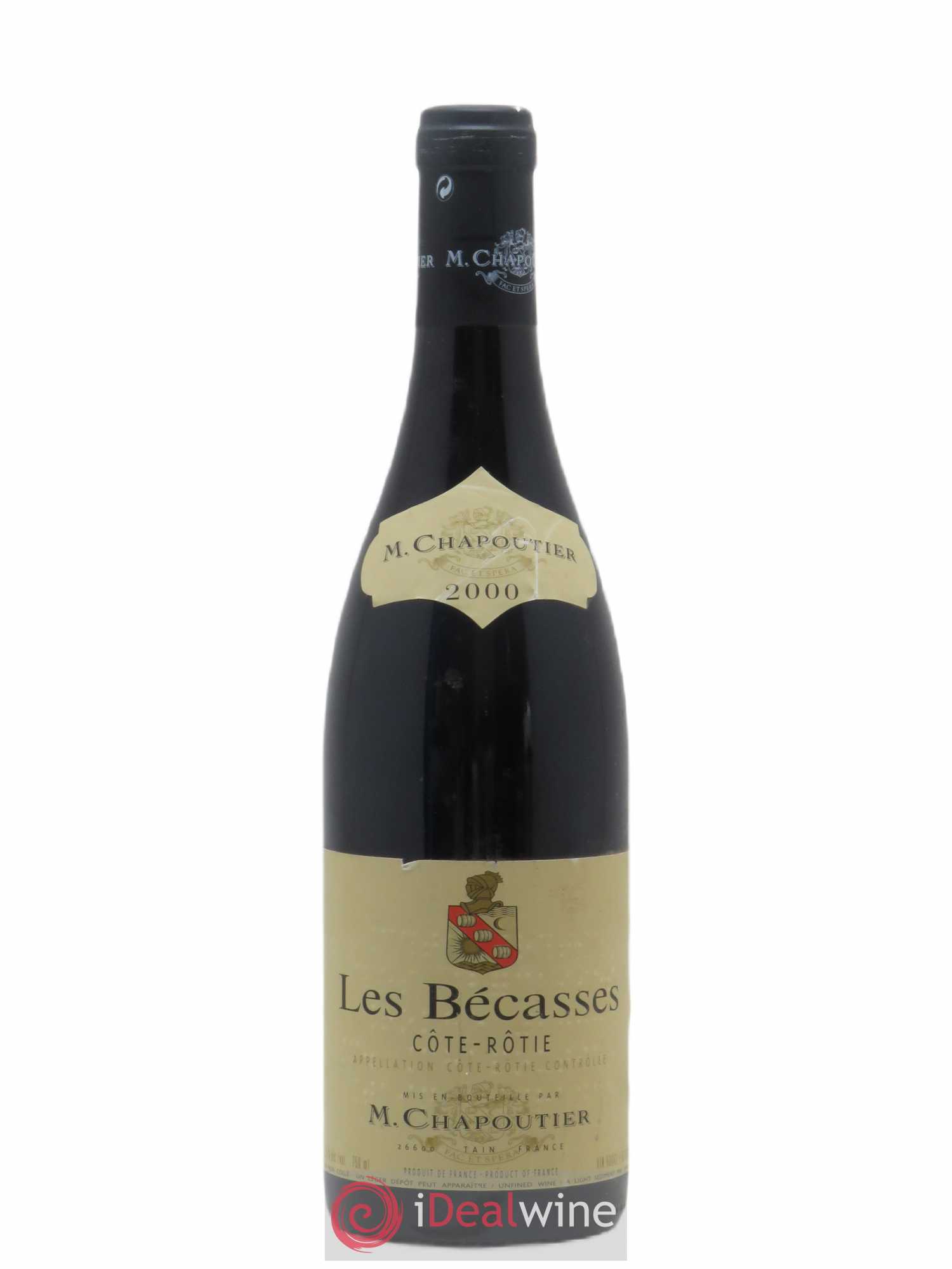 Côte-Rôtie Les Bécasses Chapoutier 2000 - Lot de 1 bouteille - 0