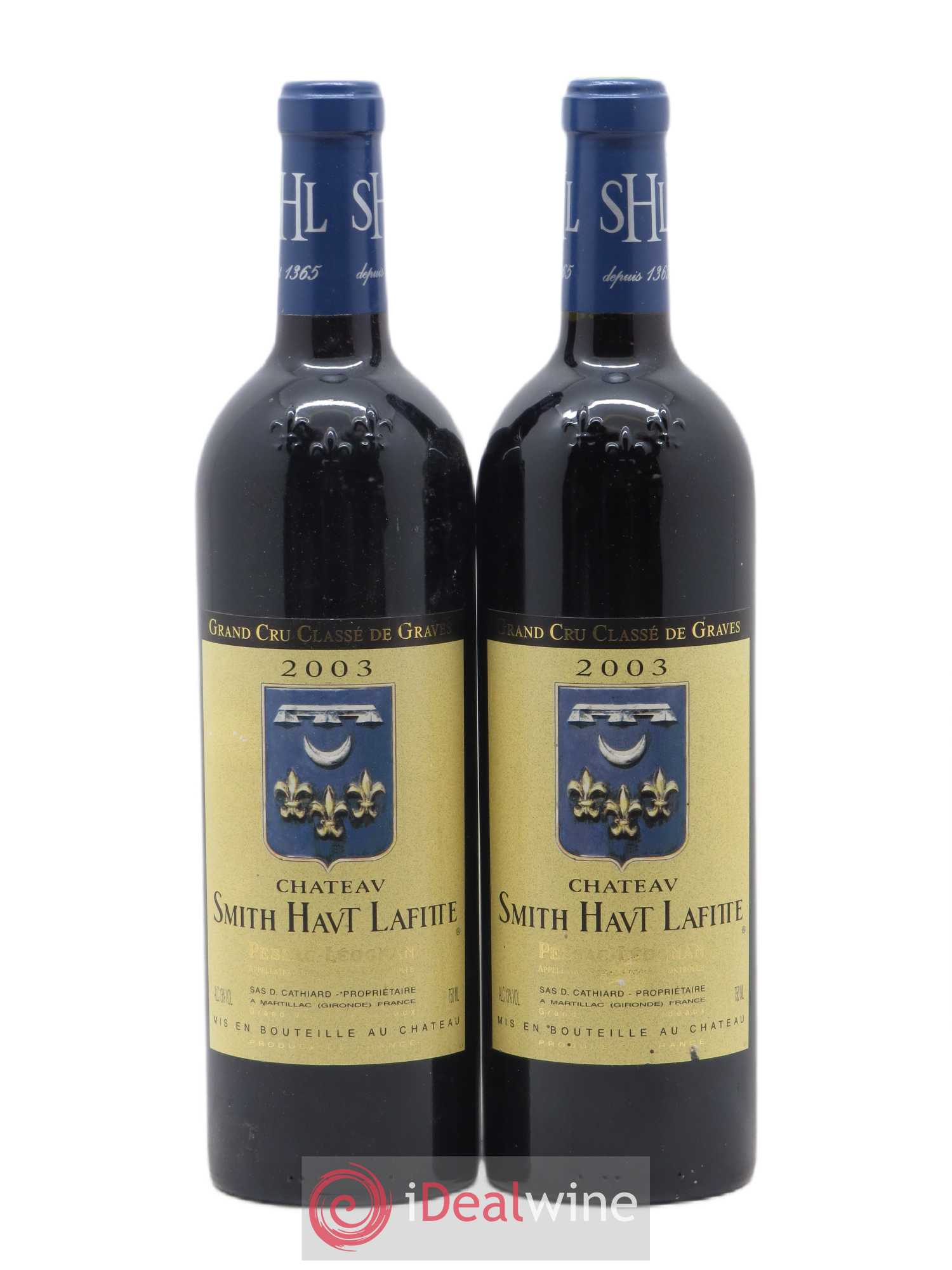 Château Smith Haut Lafitte Cru Classé de Graves 2003 - Lot de 2 bouteilles - 0