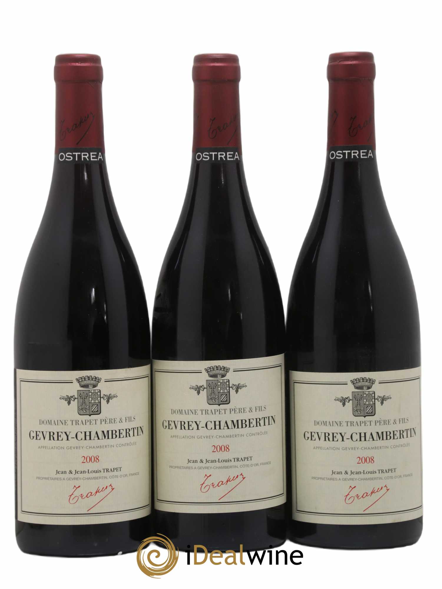 Gevrey-Chambertin Ostrea Domaine Trapet 2008 - Lot de 3 bouteilles - 0