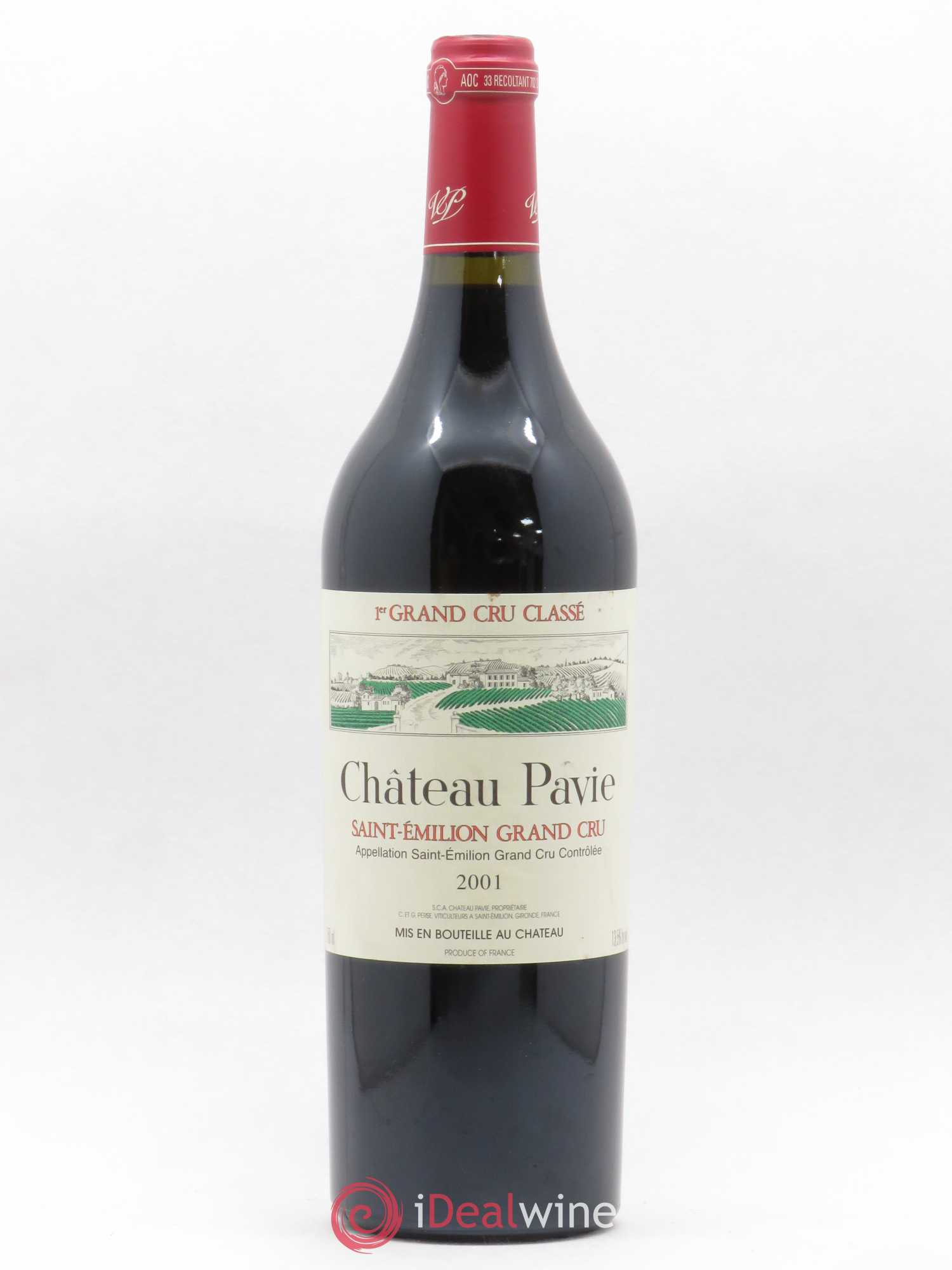 Château Pavie 1er Grand Cru Classé A 2001 - Lot de 1 bouteille - 0