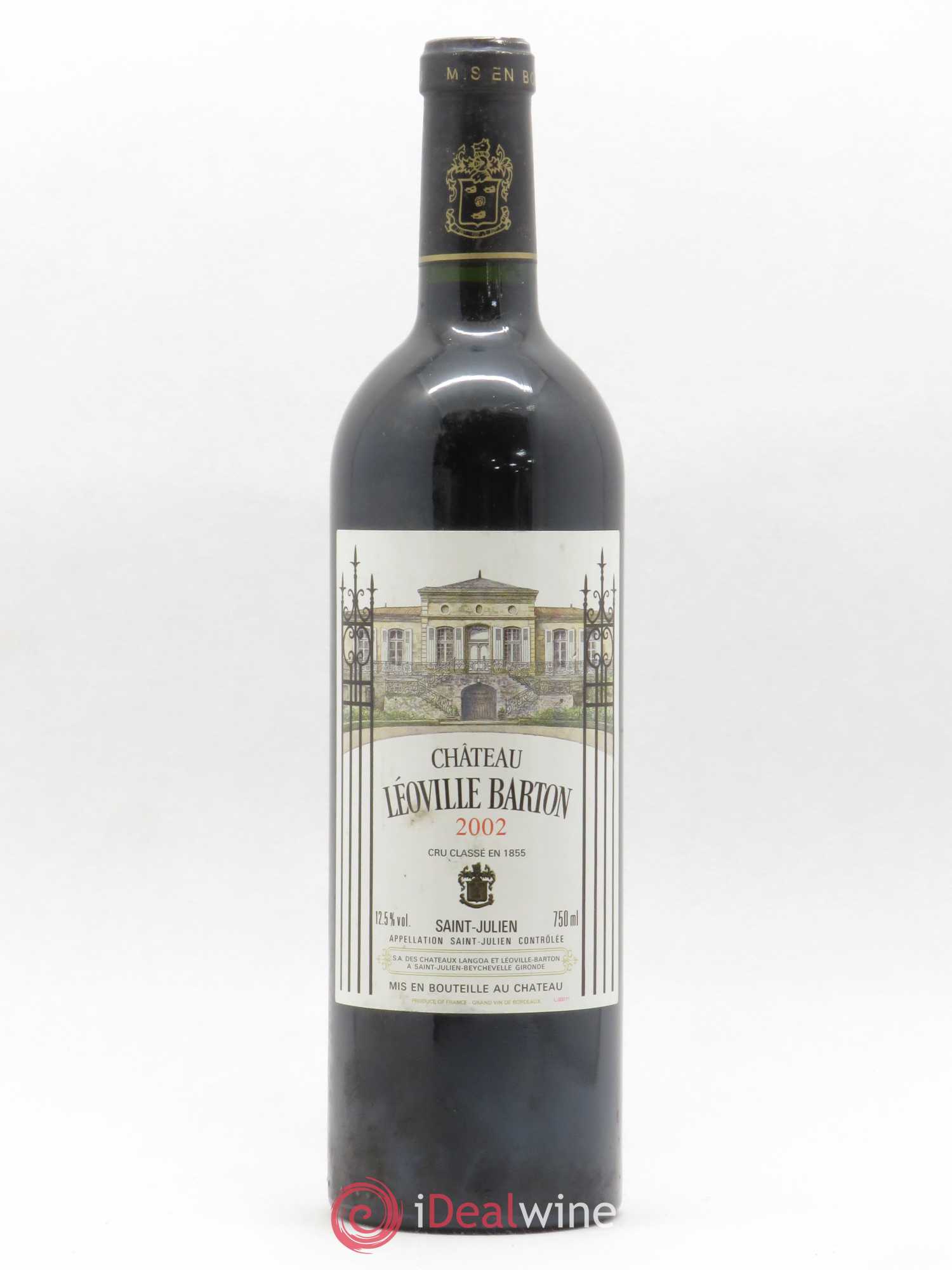Château Léoville Barton 2ème Grand Cru Classé 2002 - Lot de 1 bouteille - 0