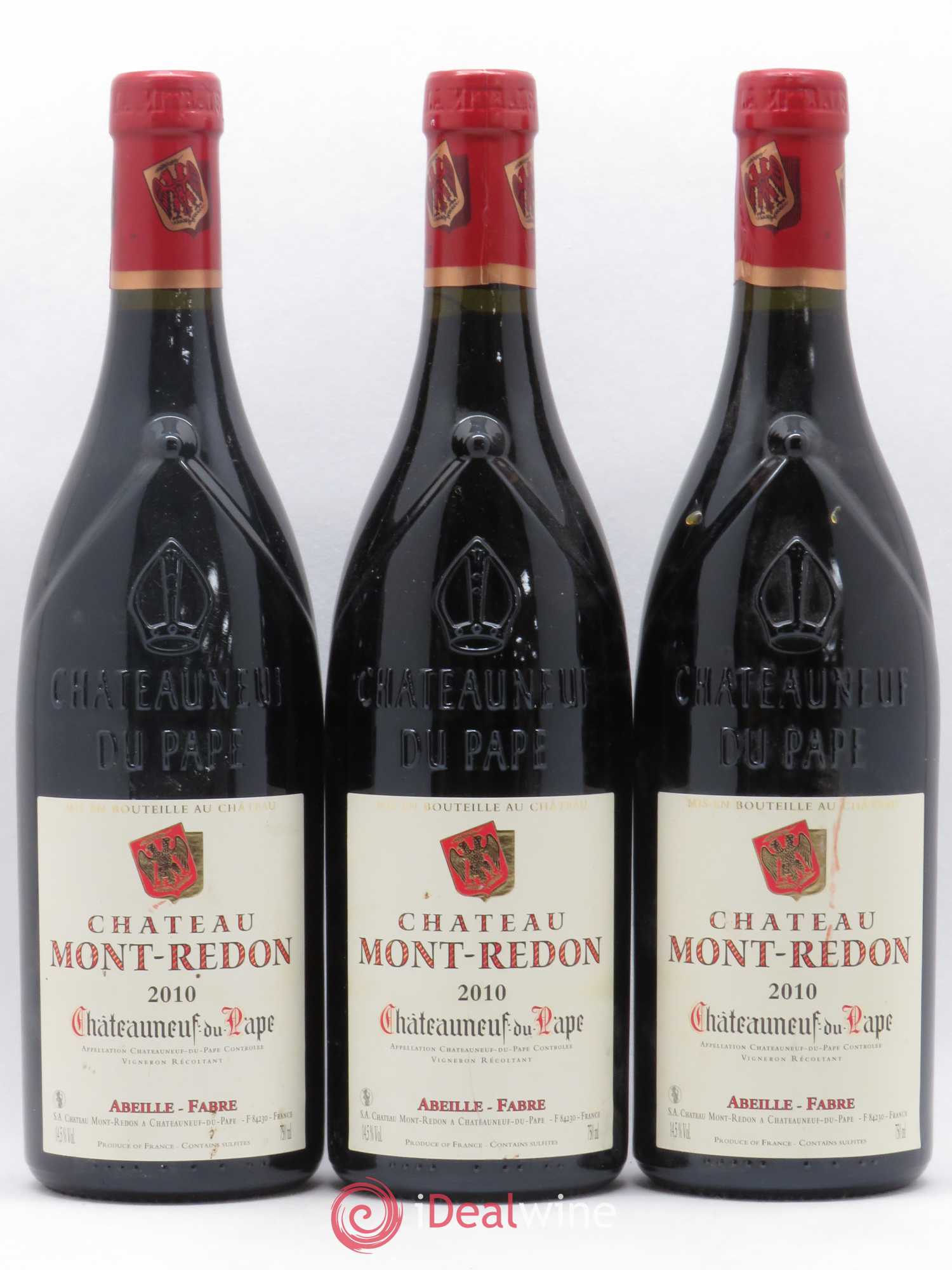 Châteauneuf-du-Pape Château Mont-Redon Famille Abeille-Fabre 2010 - Lot de 3 bouteilles - 0