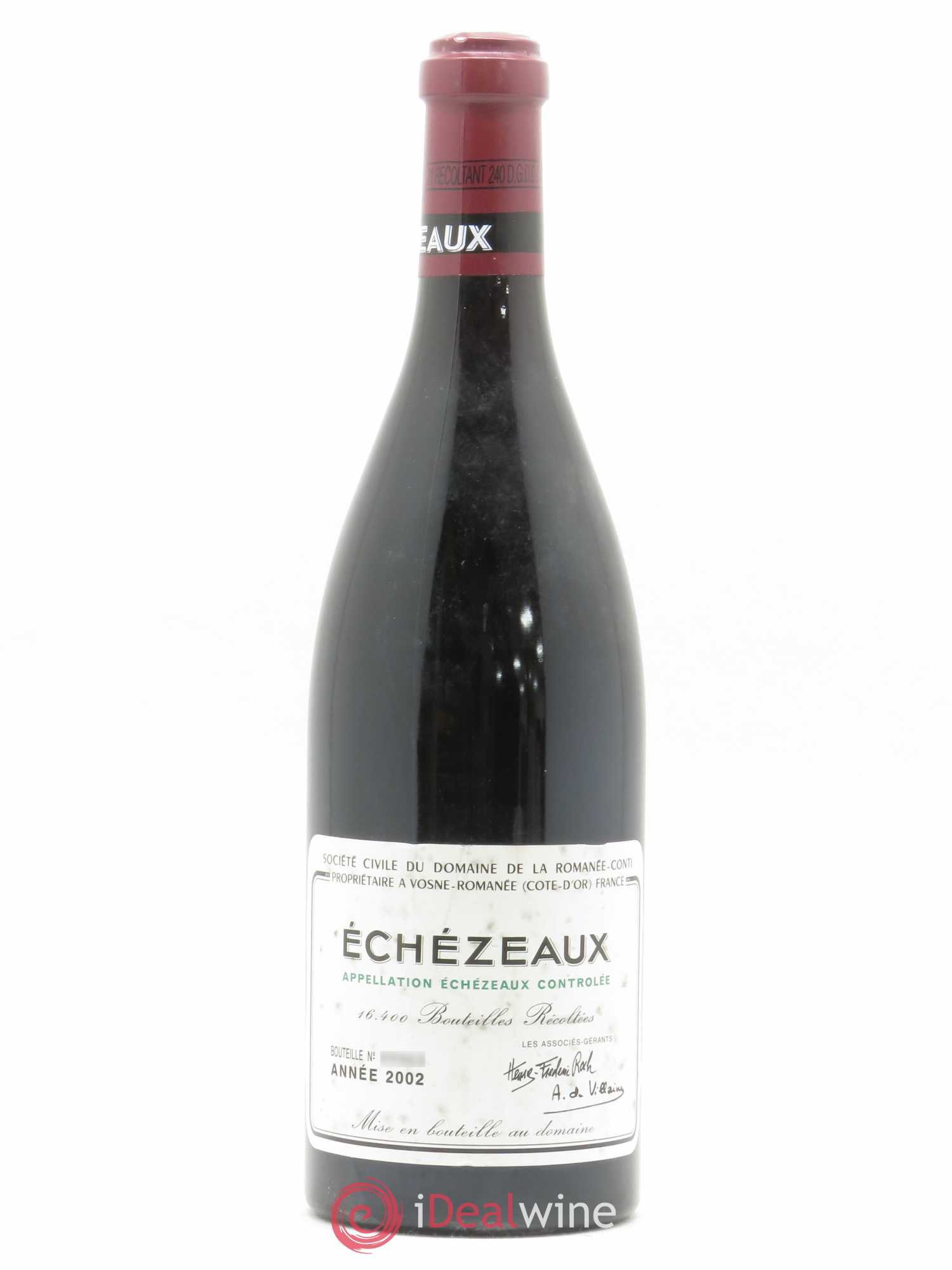 Echezeaux Grand Cru Domaine de la Romanée-Conti 2002 - Lot de 1 bouteille - 0