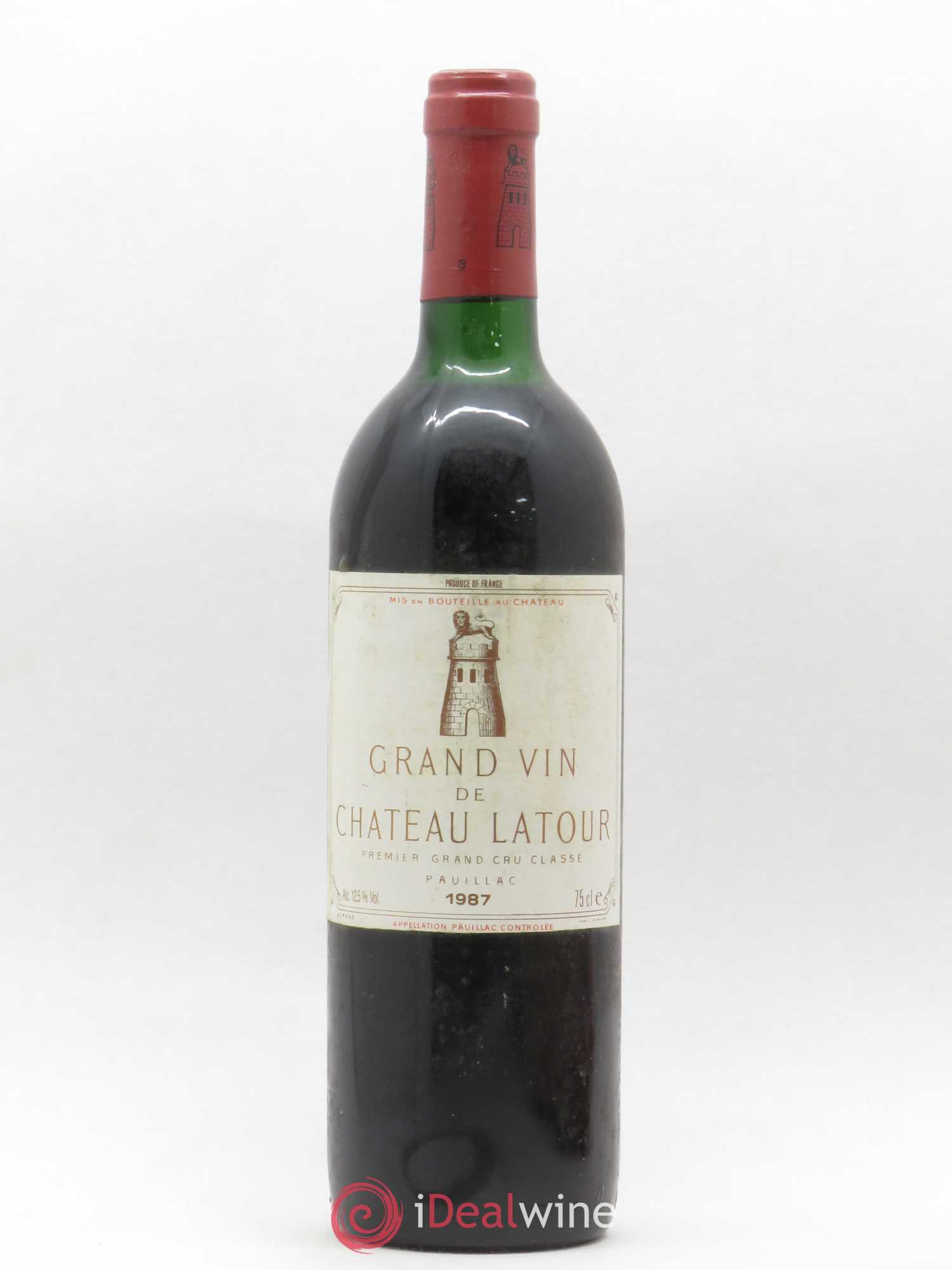Château Latour 1er Grand Cru Classé 1987 - Lot de 1 bouteille - 0