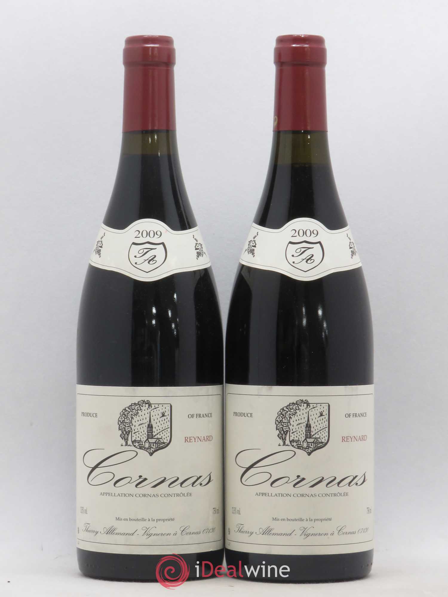 Cornas Reynard Thierry Allemand 2009 - Lot de 2 bouteilles - 0
