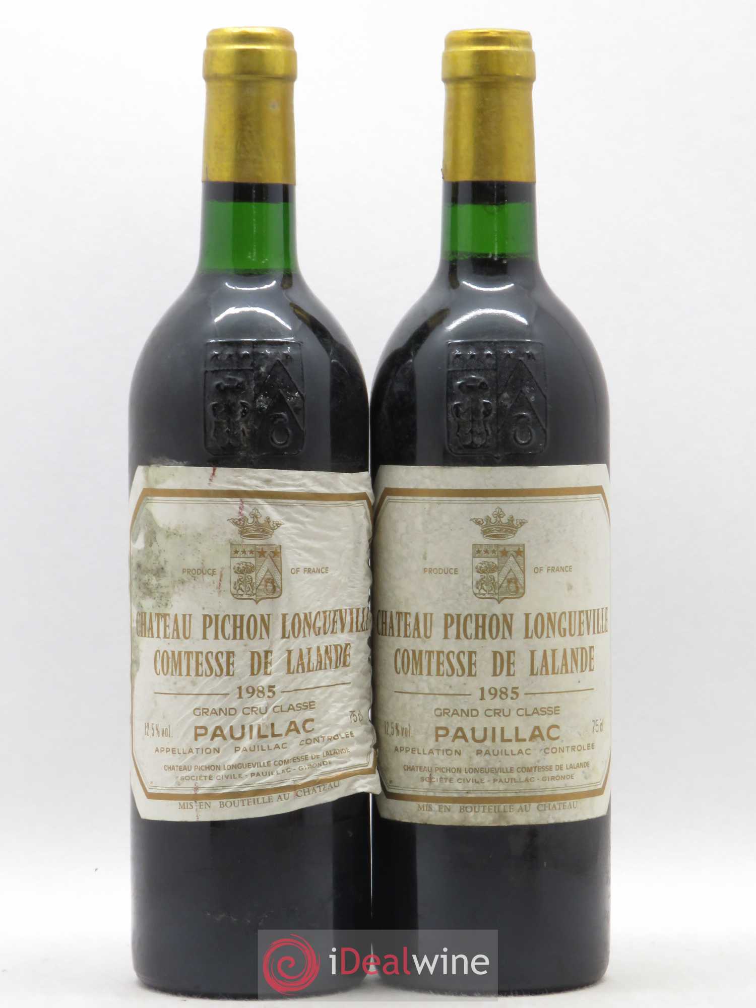 Château Pichon Longueville Comtesse de Lalande 2ème Grand Cru Classé 1985 - Lot de 2 bouteilles - 0