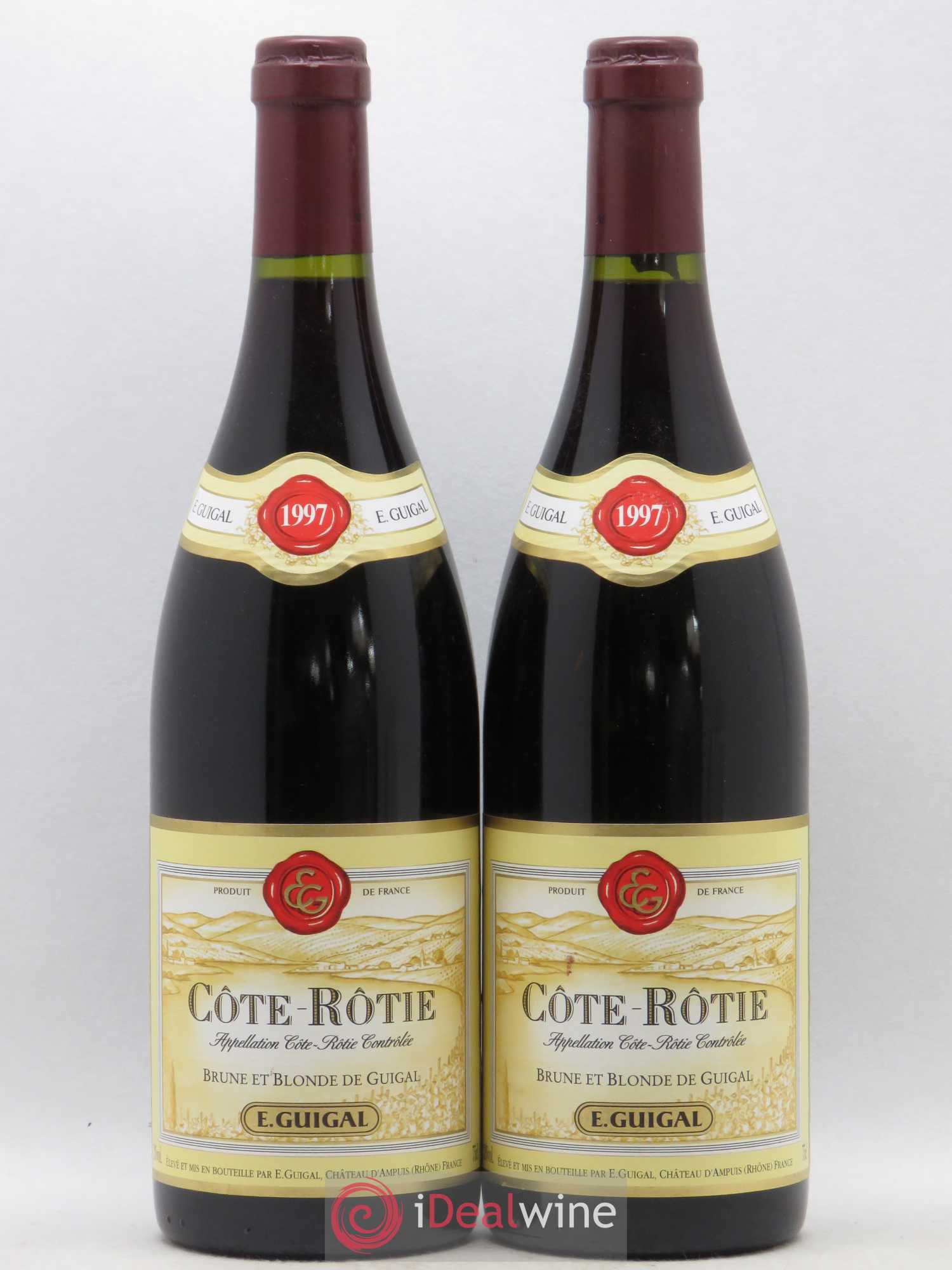 Côte-Rôtie Côtes Brune et Blonde Guigal 1997 - Lot de 2 bouteilles - 0