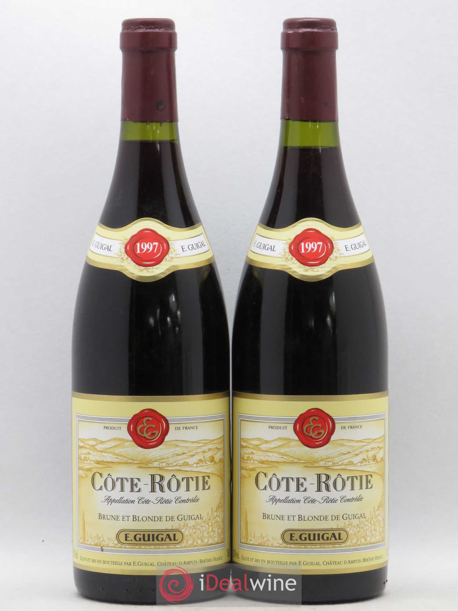 Côte-Rôtie Côtes Brune et Blonde Guigal 1997 - Lot de 2 bouteilles - 0