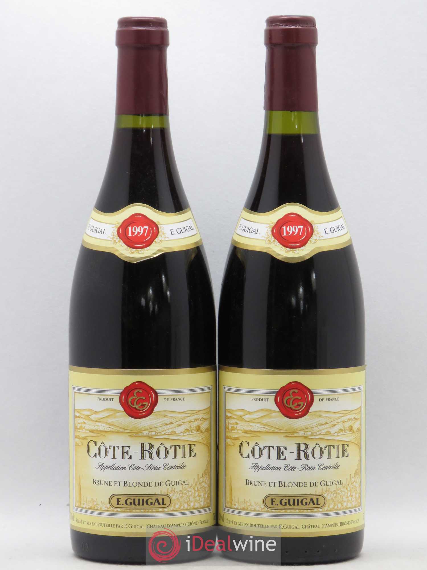 Côte-Rôtie Côtes Brune et Blonde Guigal 1997 - Lot de 2 bouteilles - 0