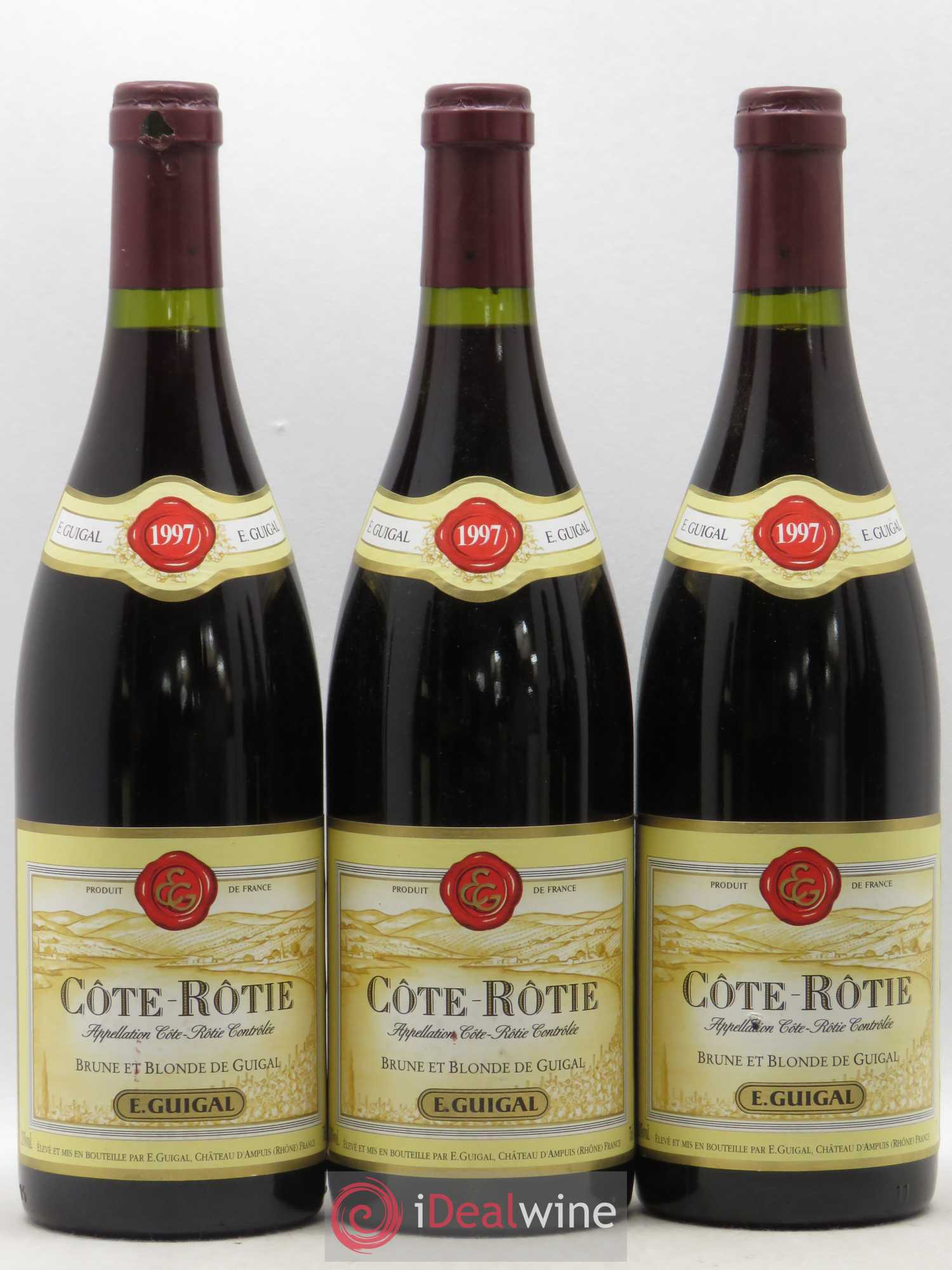 Côte-Rôtie Côtes Brune et Blonde Guigal 1997 - Lot de 6 bouteilles - 1