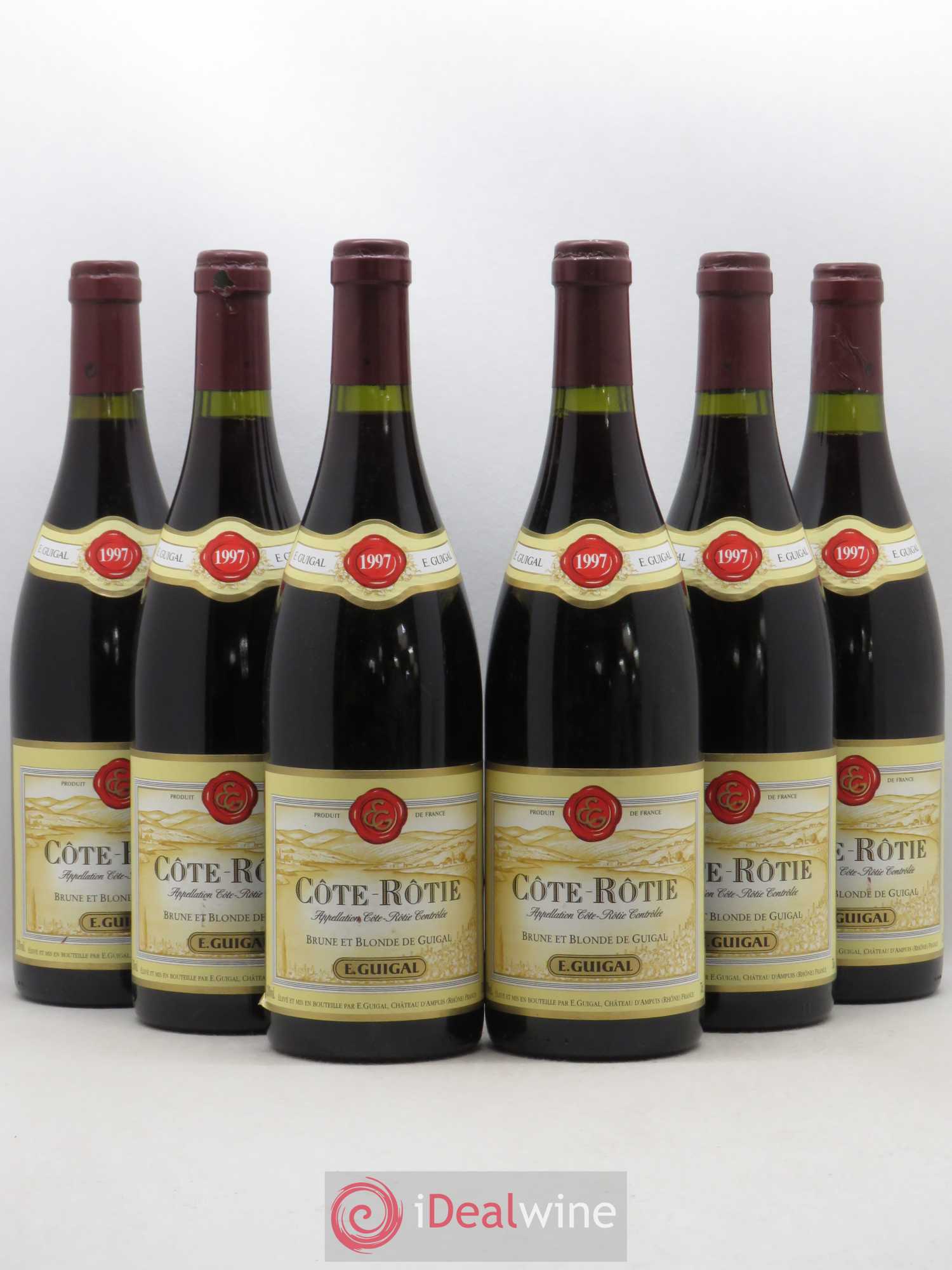 Côte-Rôtie Côtes Brune et Blonde Guigal 1997 - Lot de 6 bouteilles - 0
