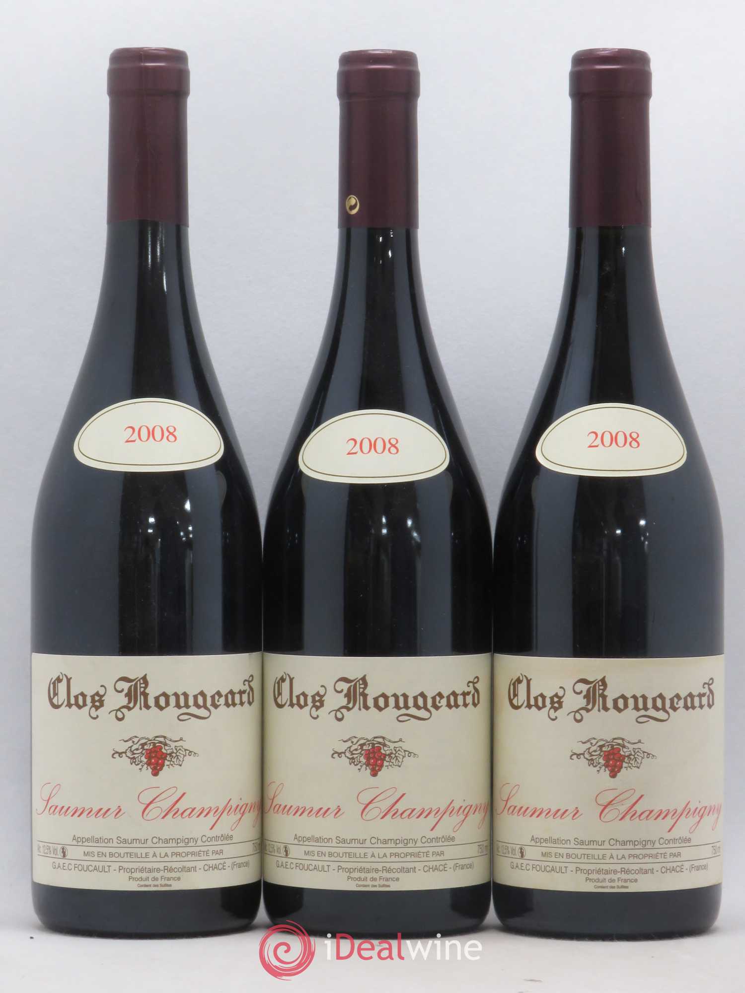 Saumur-Champigny Clos Rougeard 2008 - Lot de 3 bouteilles - 0