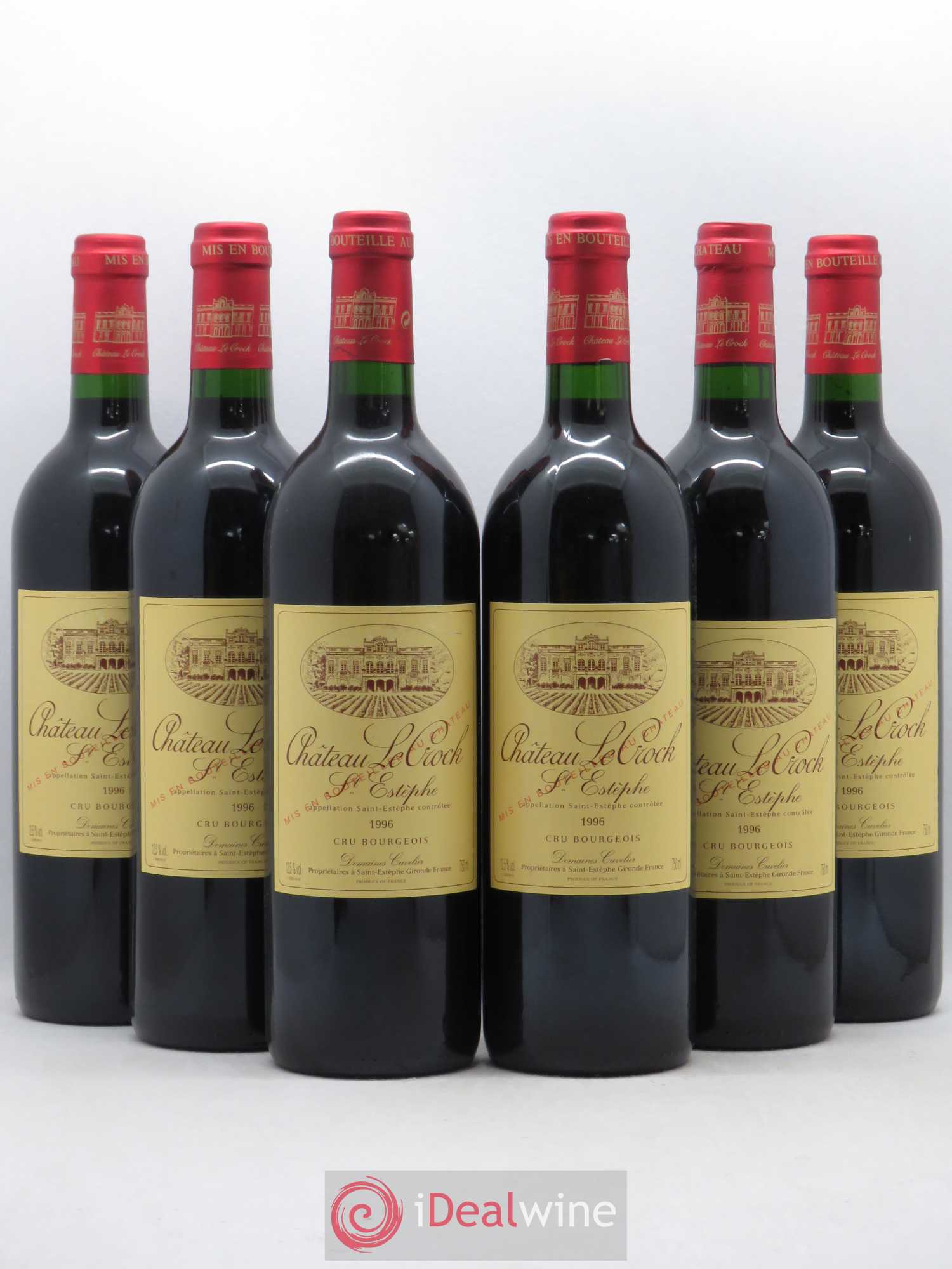 Château le Crock Cru Bourgeois 1996 - Lot de 6 bouteilles - 0