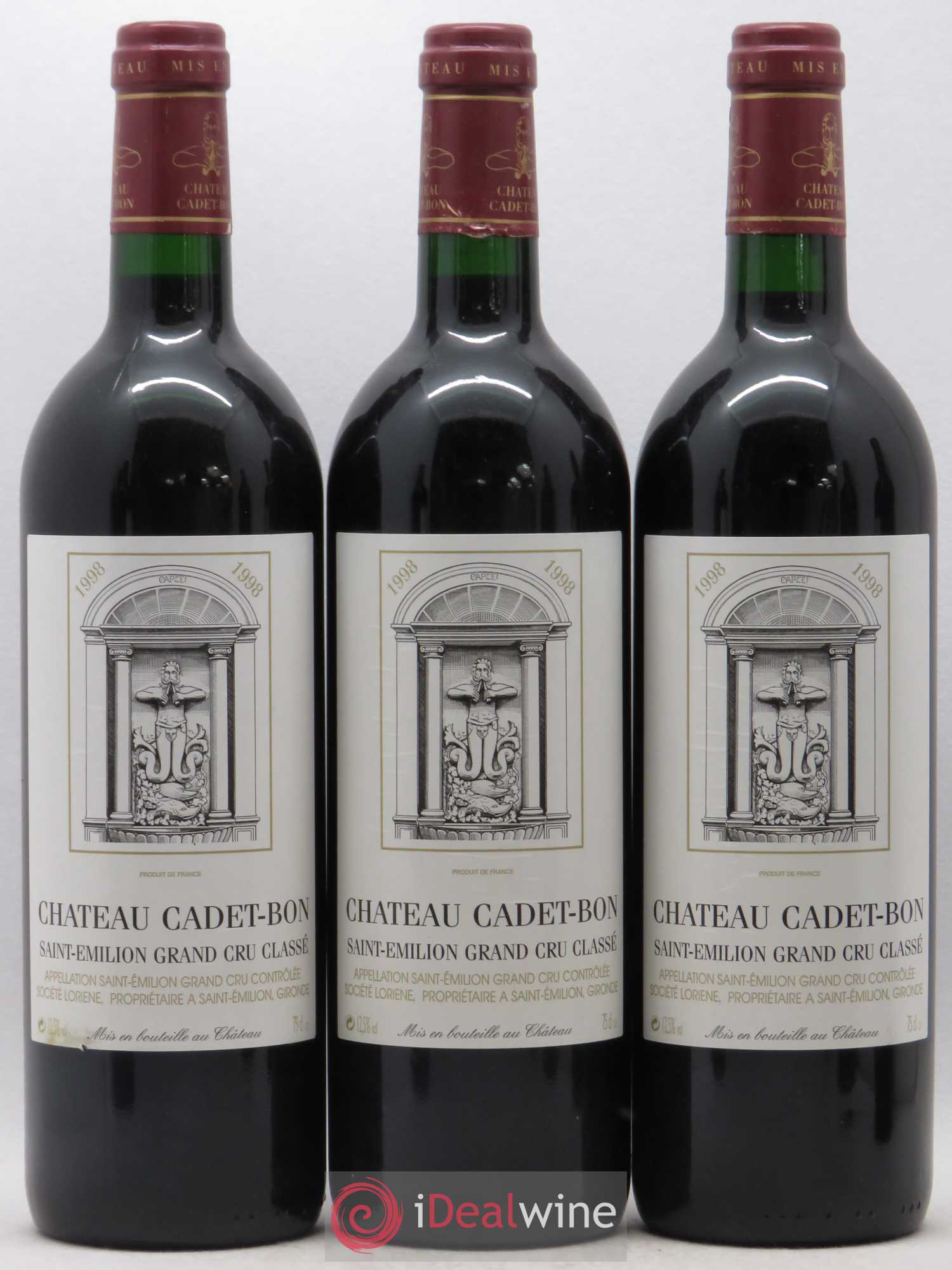 Château Cadet Bon Grand Cru Classé 1998 - Lot de 6 bouteilles - 1