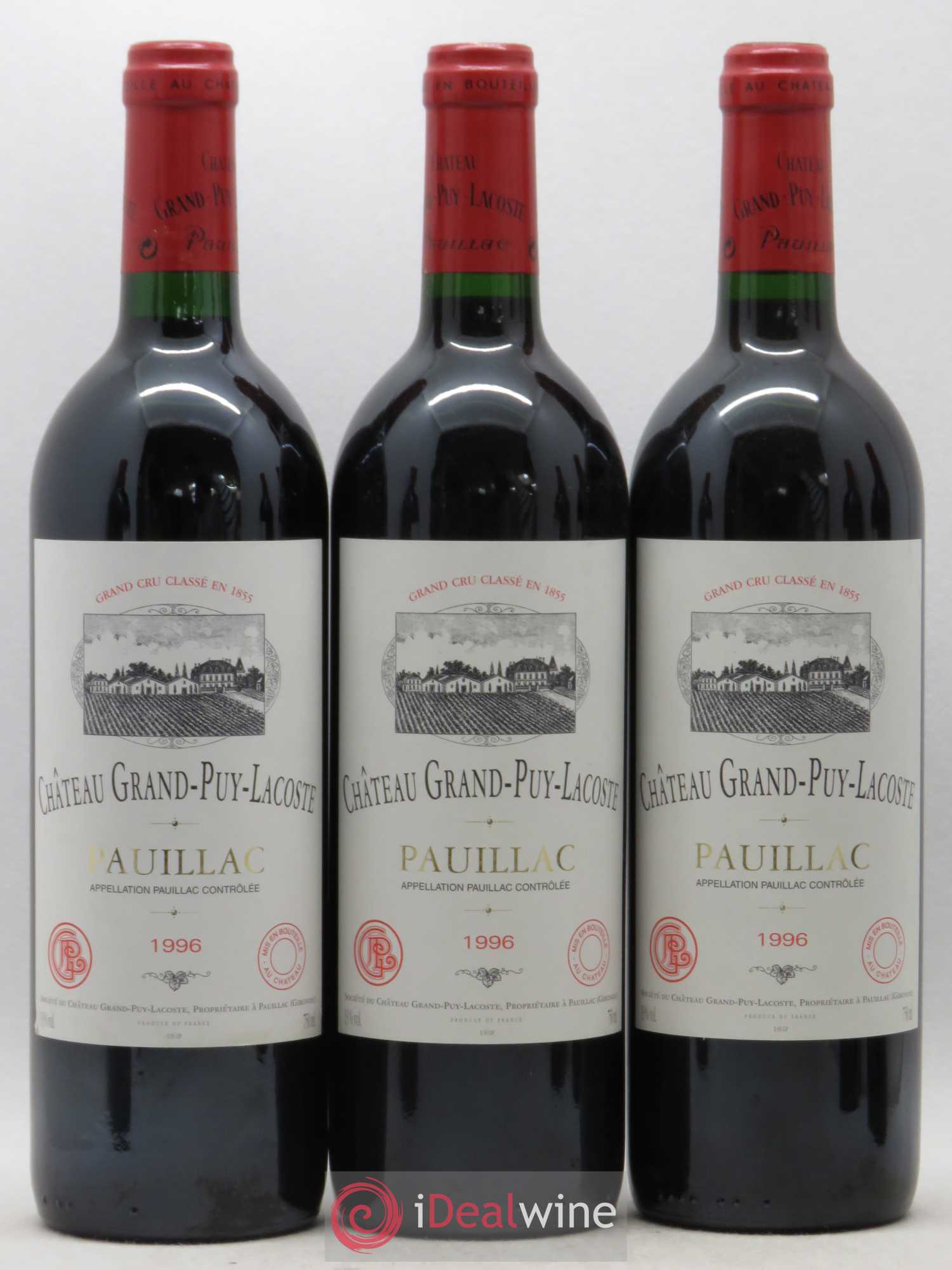 Château Grand Puy Lacoste 5ème Grand Cru Classé 1996 - Lot de 6 bouteilles - 1