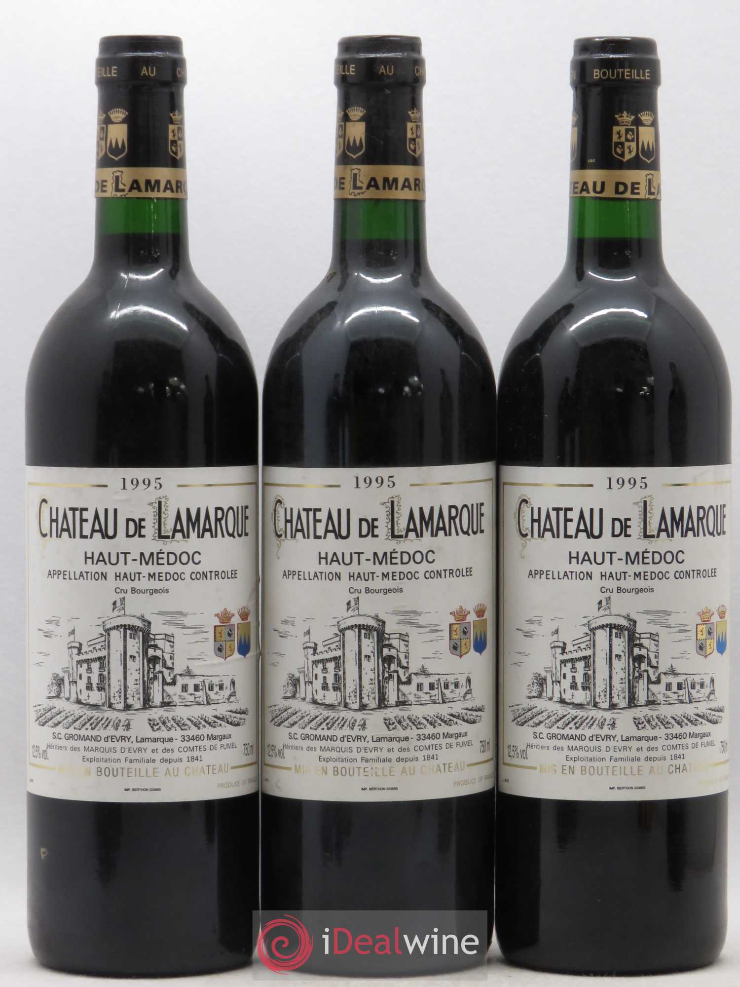 Château de Lamarque Cru Bourgeois 1995 - Lot de 6 bouteilles - 2