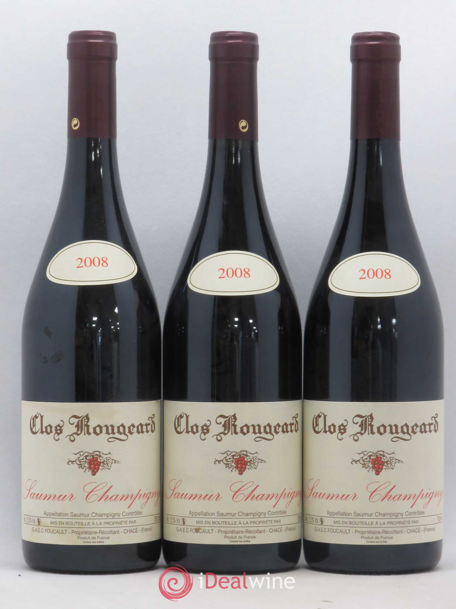 Saumur-Champigny Clos Rougeard 2008 - Lot de 3 bouteilles - 0