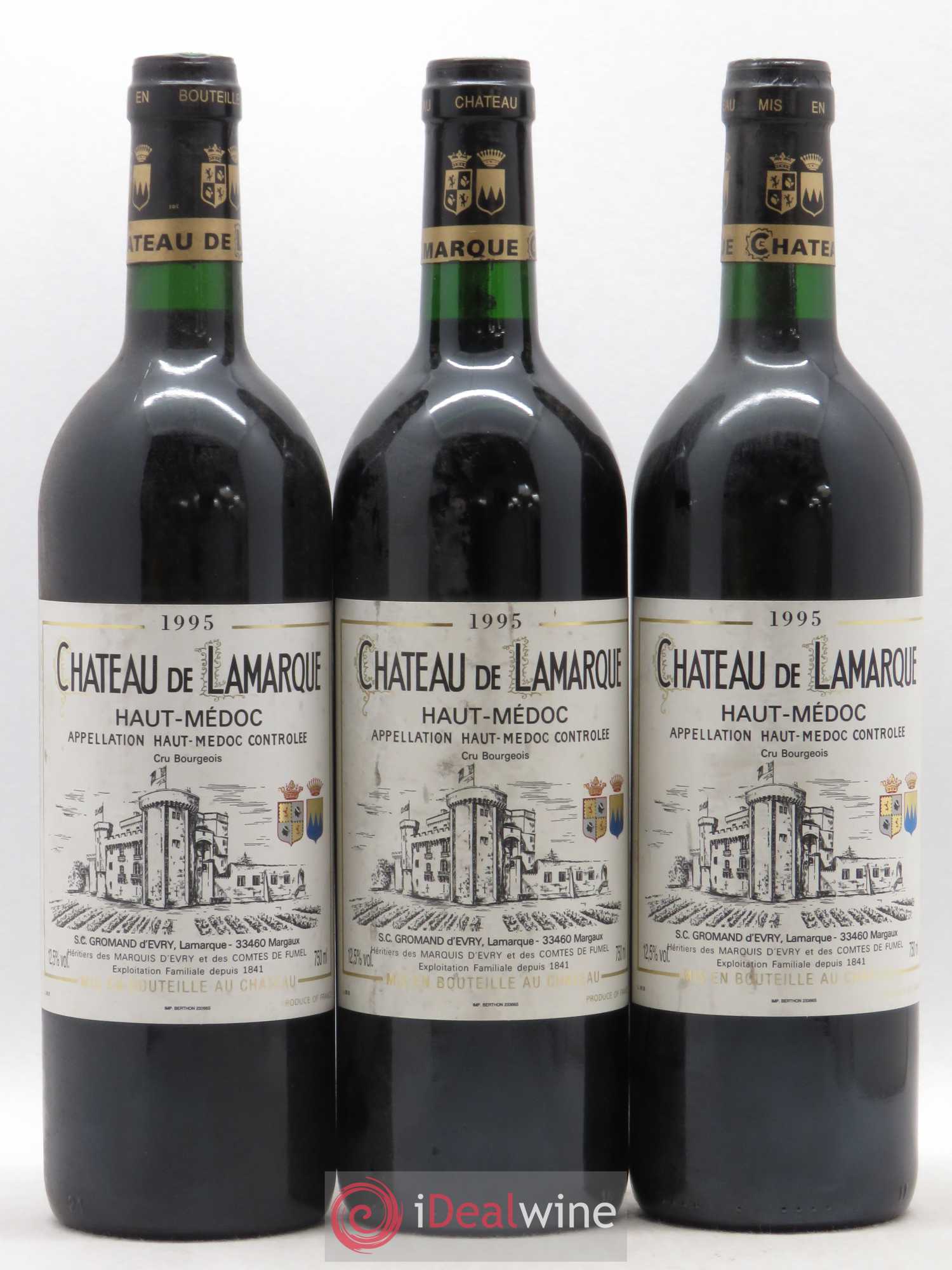Château de Lamarque Cru Bourgeois 1995 - Lot de 12 bouteilles - 3