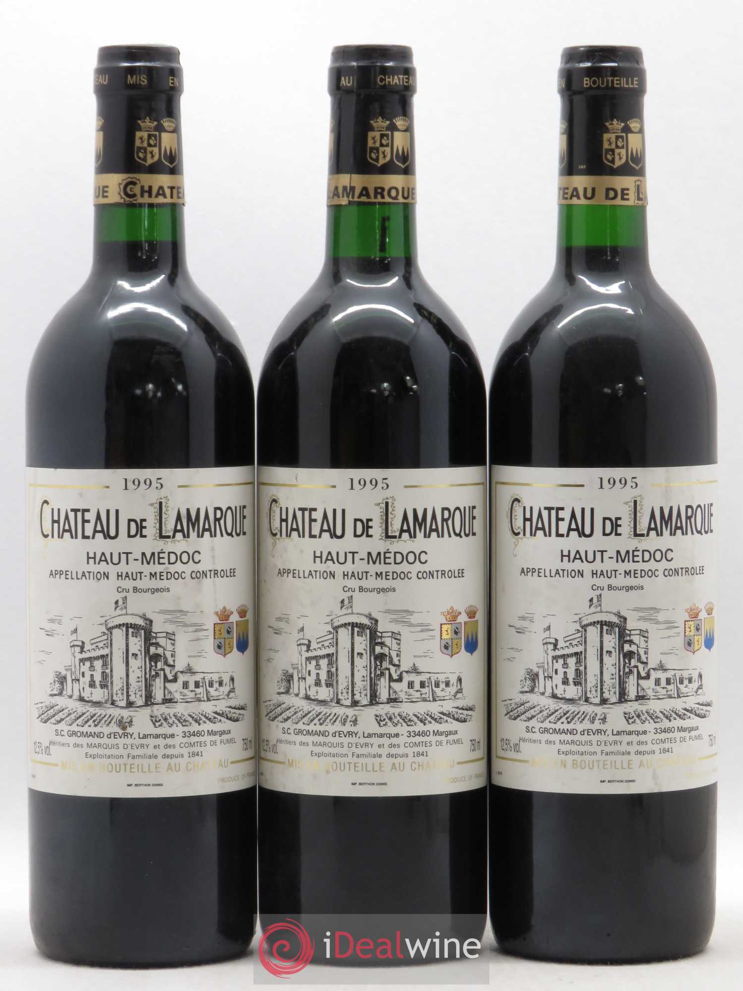 Château de Lamarque Cru Bourgeois 1995 - Lot de 12 bouteilles - 4