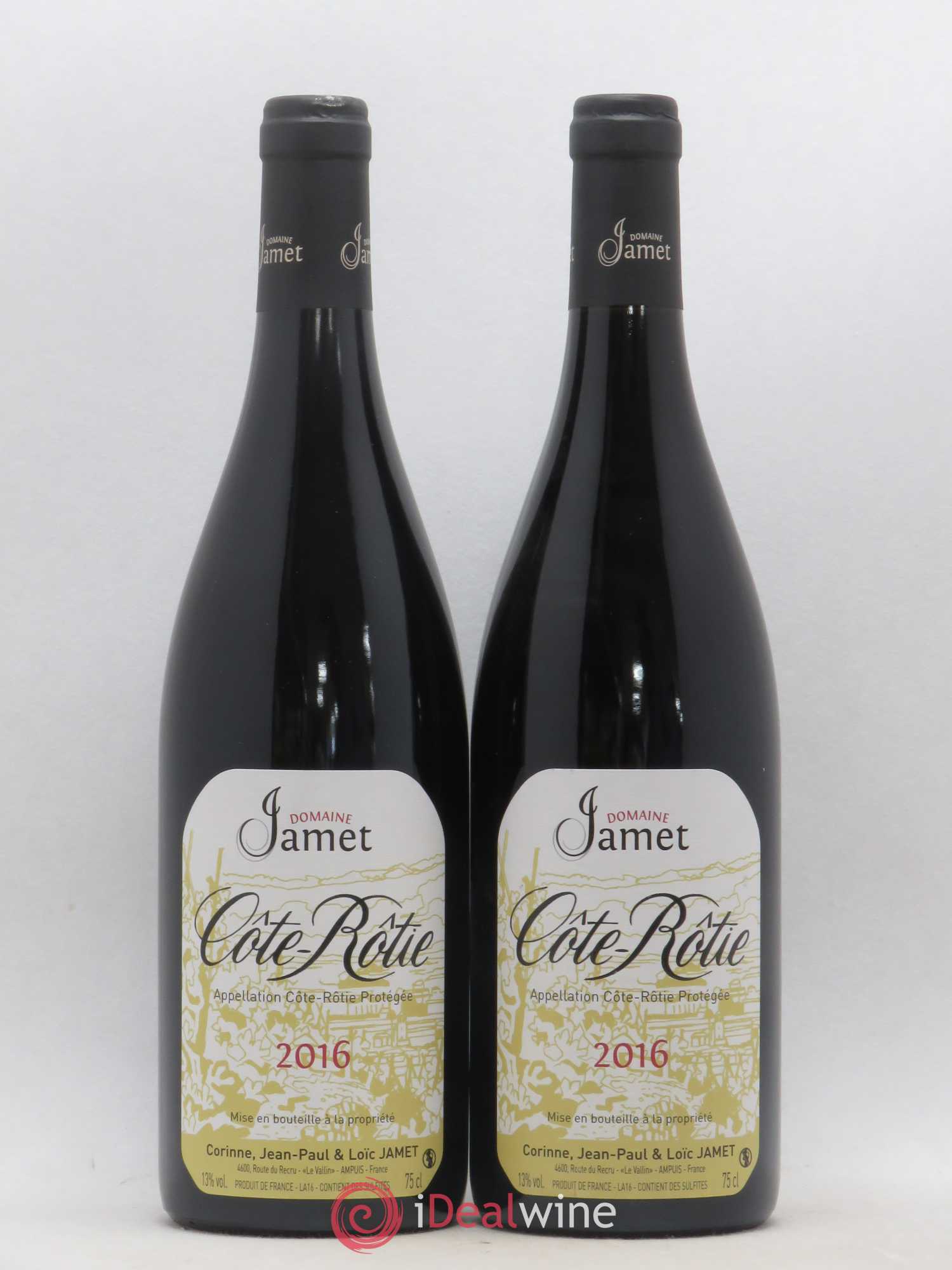 Côte-Rôtie Jamet (Domaine) 2016 - Lot de 2 bouteilles - 0