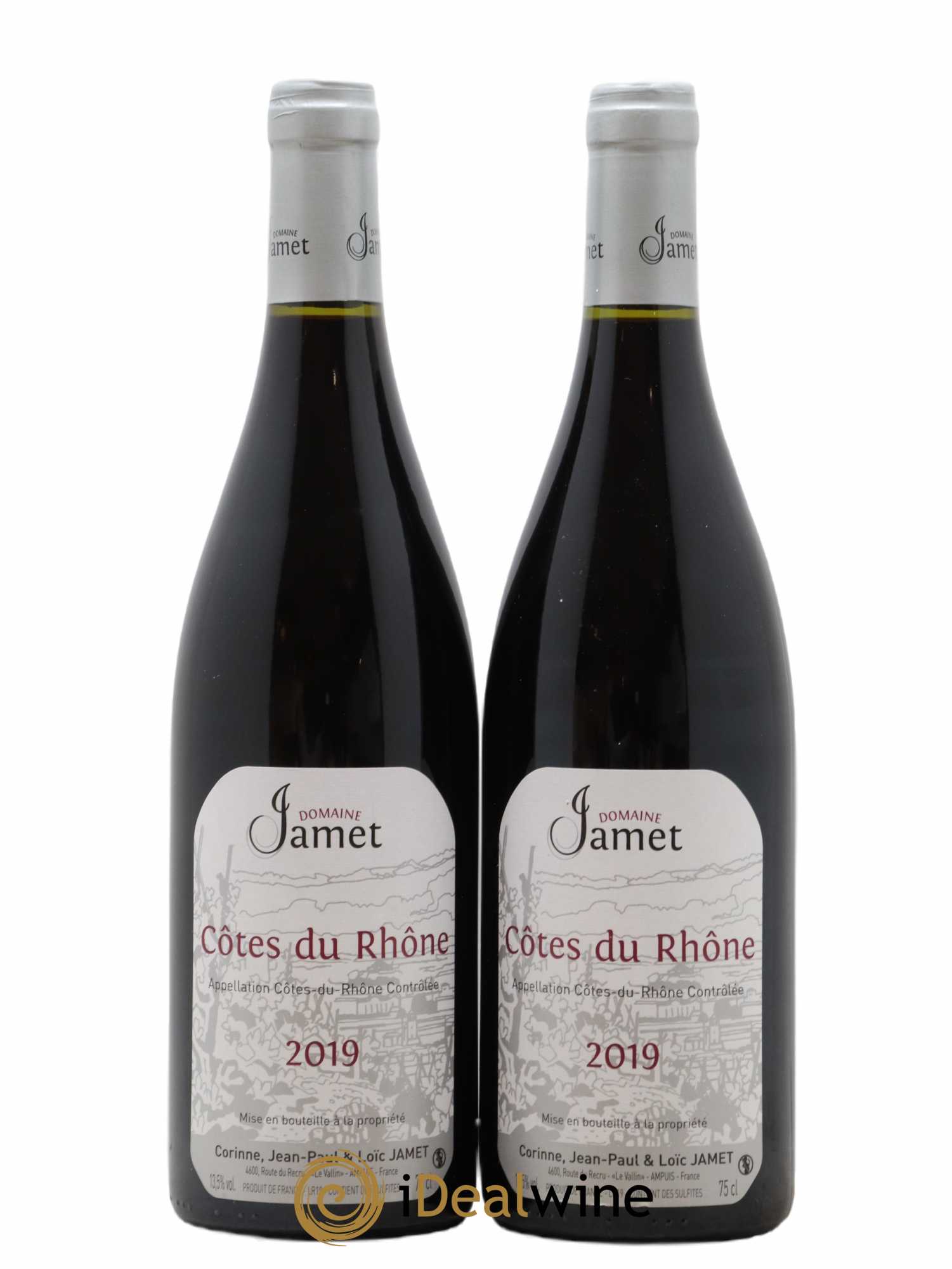 Côtes-du-Rhône Jamet (Domaine) 2019 - Lot de 2 bouteilles - 0