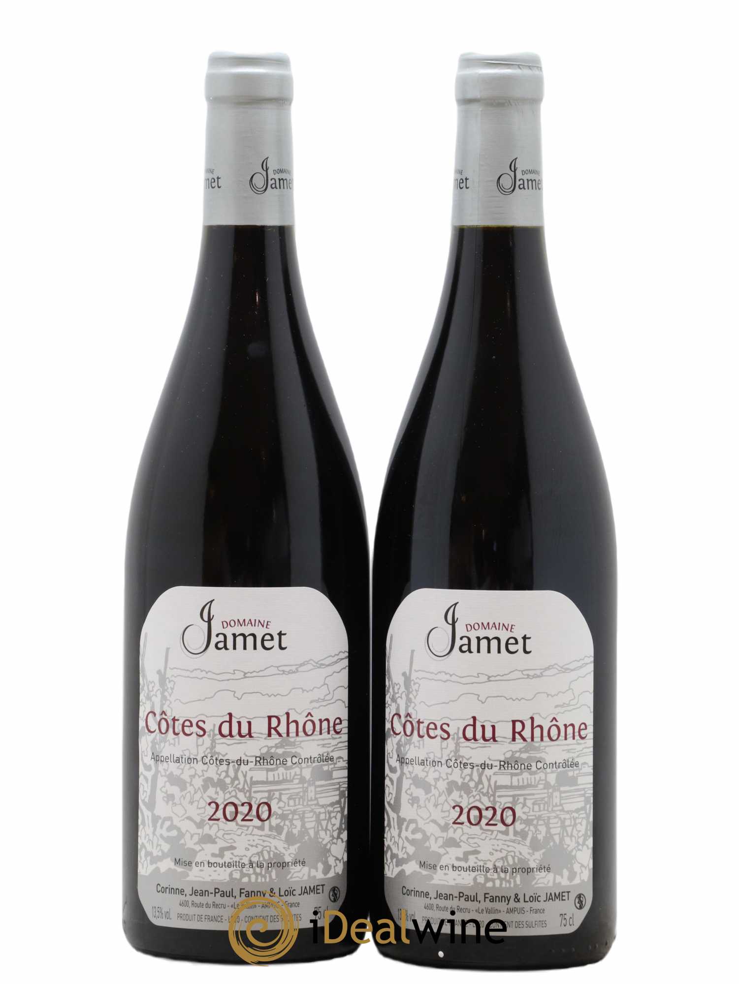 Côtes-du-Rhône Jamet (Domaine) 2020 - Lot de 2 bouteilles - 0