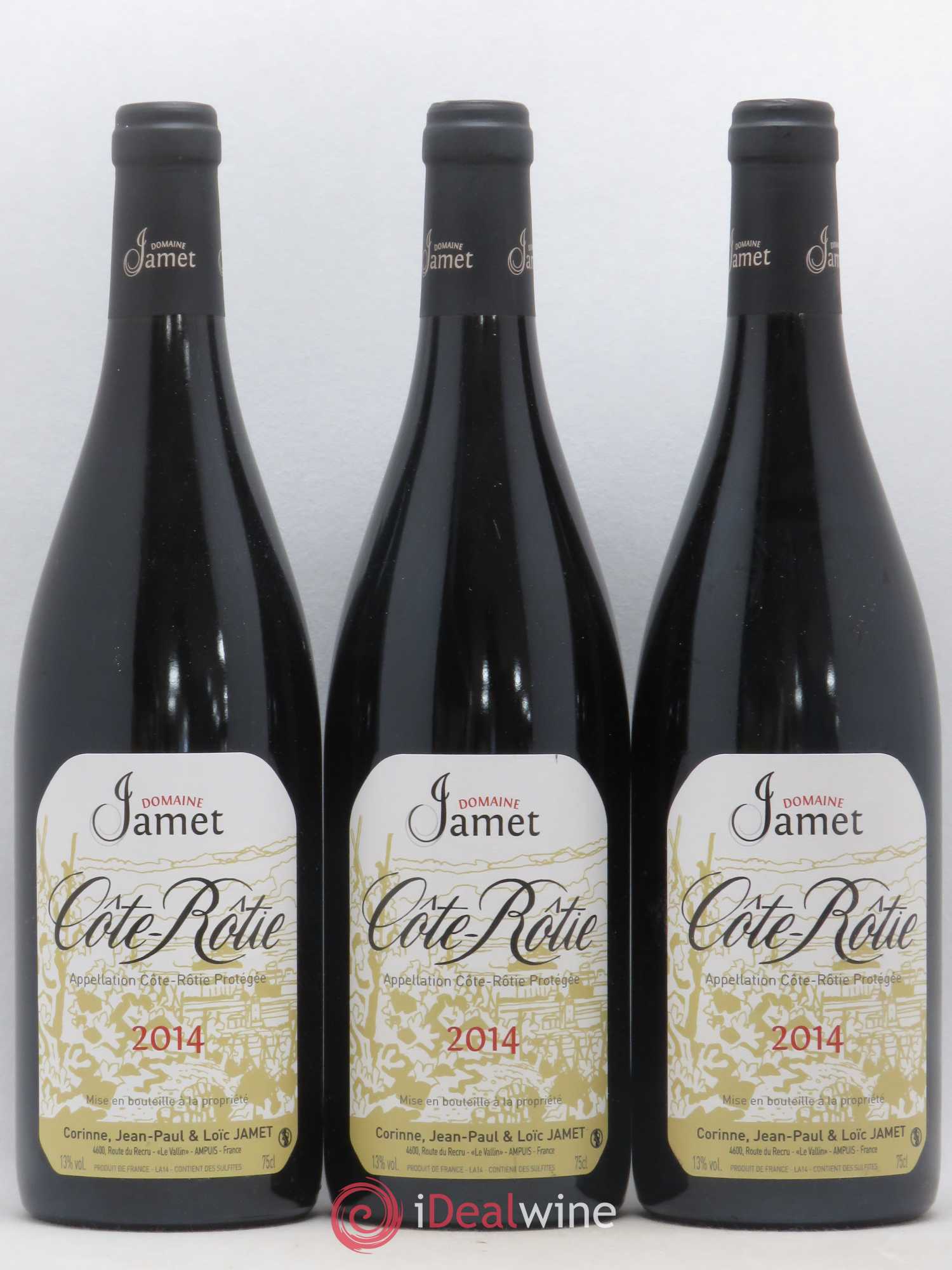 Côte-Rôtie Jamet (Domaine) 2014 - Lot de 3 bouteilles - 0