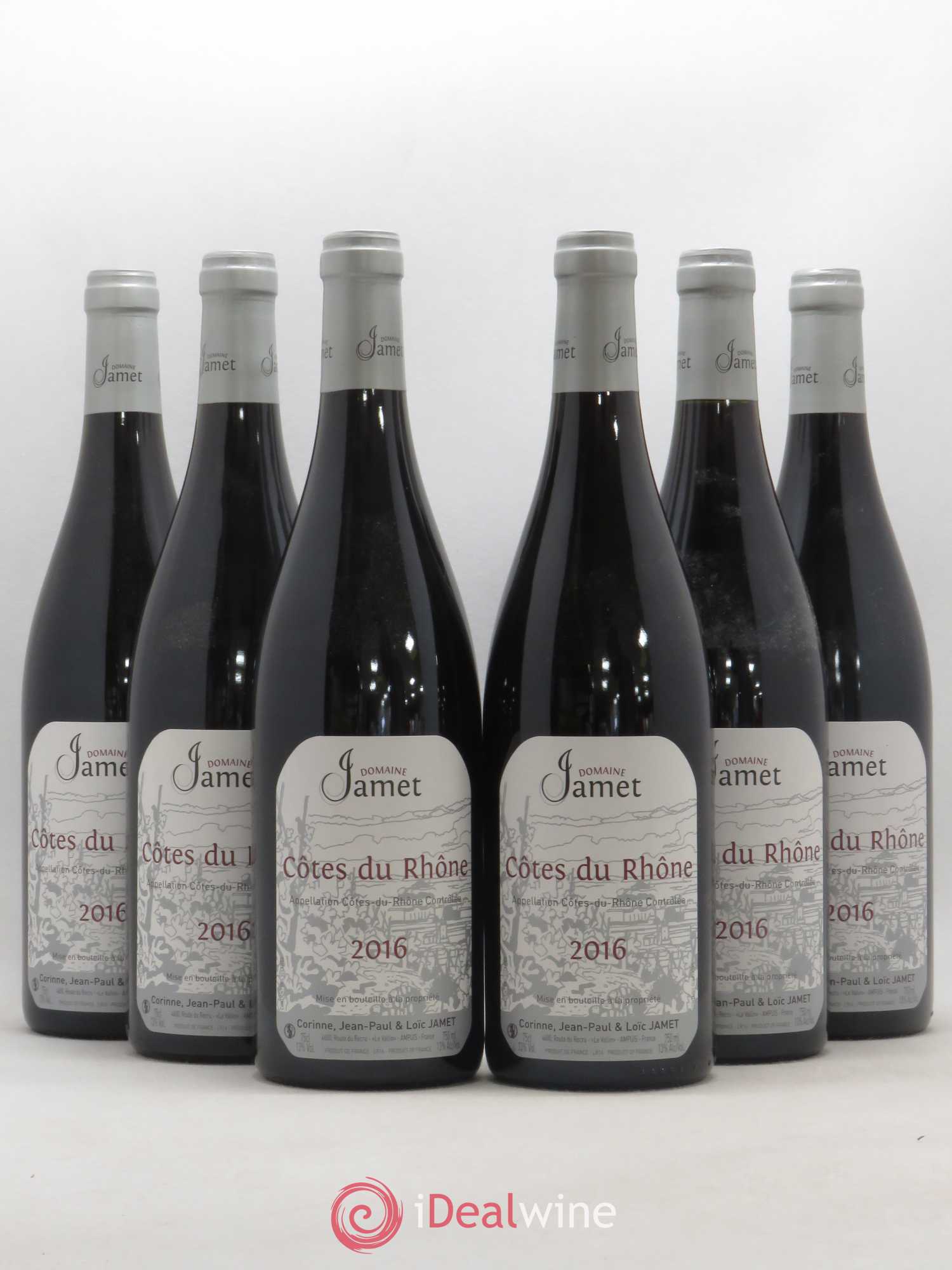 Côtes-du-Rhône Jamet (Domaine) 2016 - Lot de 6 bouteilles - 0
