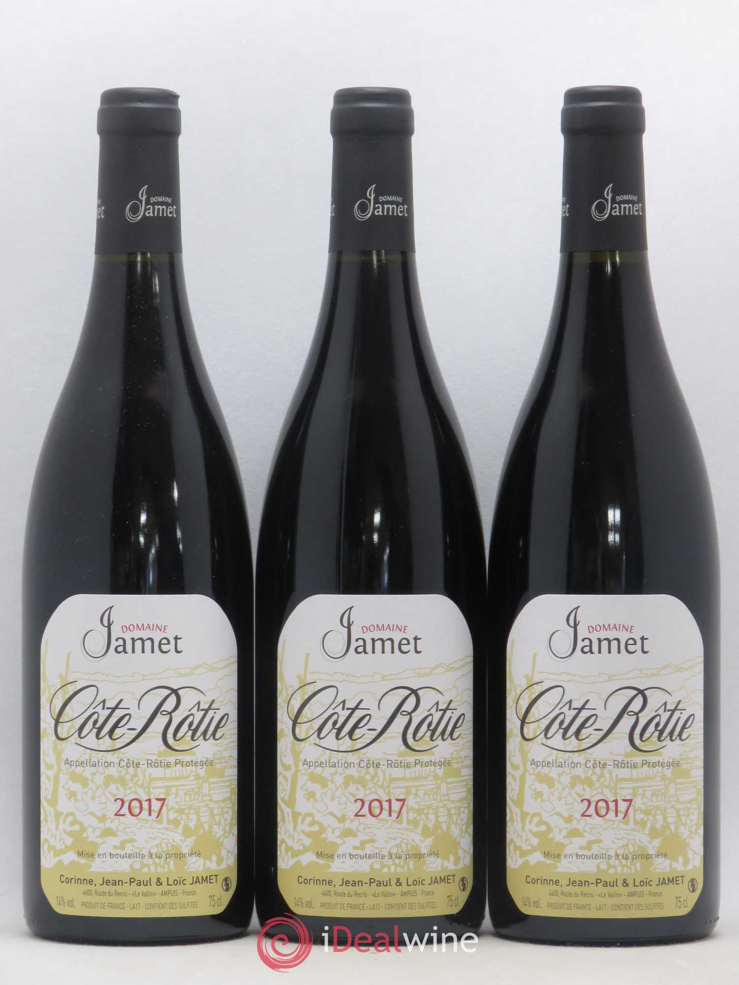 Côte-Rôtie Jamet (Domaine) 2017 - Lot de 3 bouteilles - 0