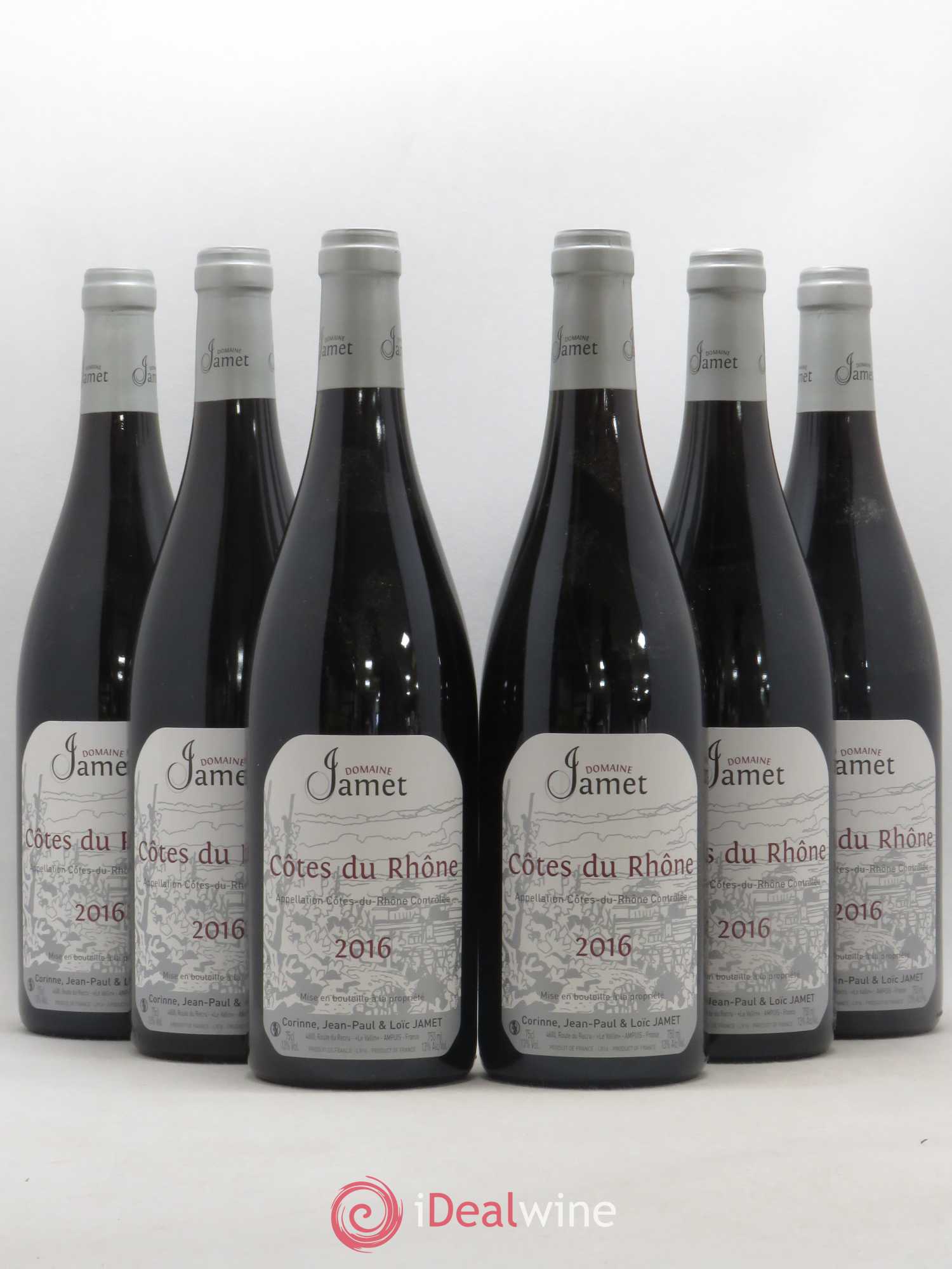 Côtes-du-Rhône Jamet (Domaine) 2016 - Lot de 6 bouteilles - 0