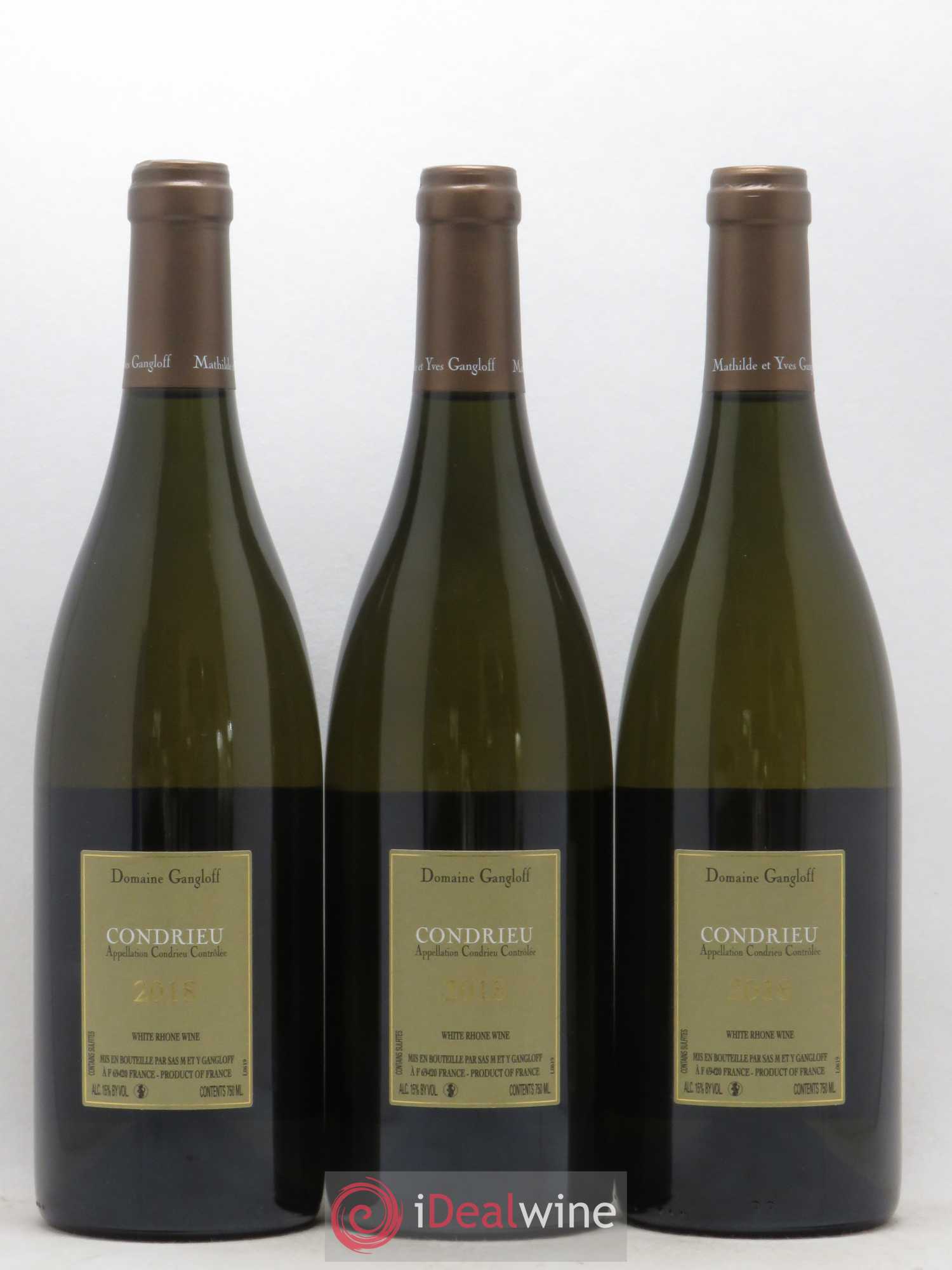 Condrieu Domaine Gangloff (Domaine) 2018 - Lot de 3 bouteilles - 1