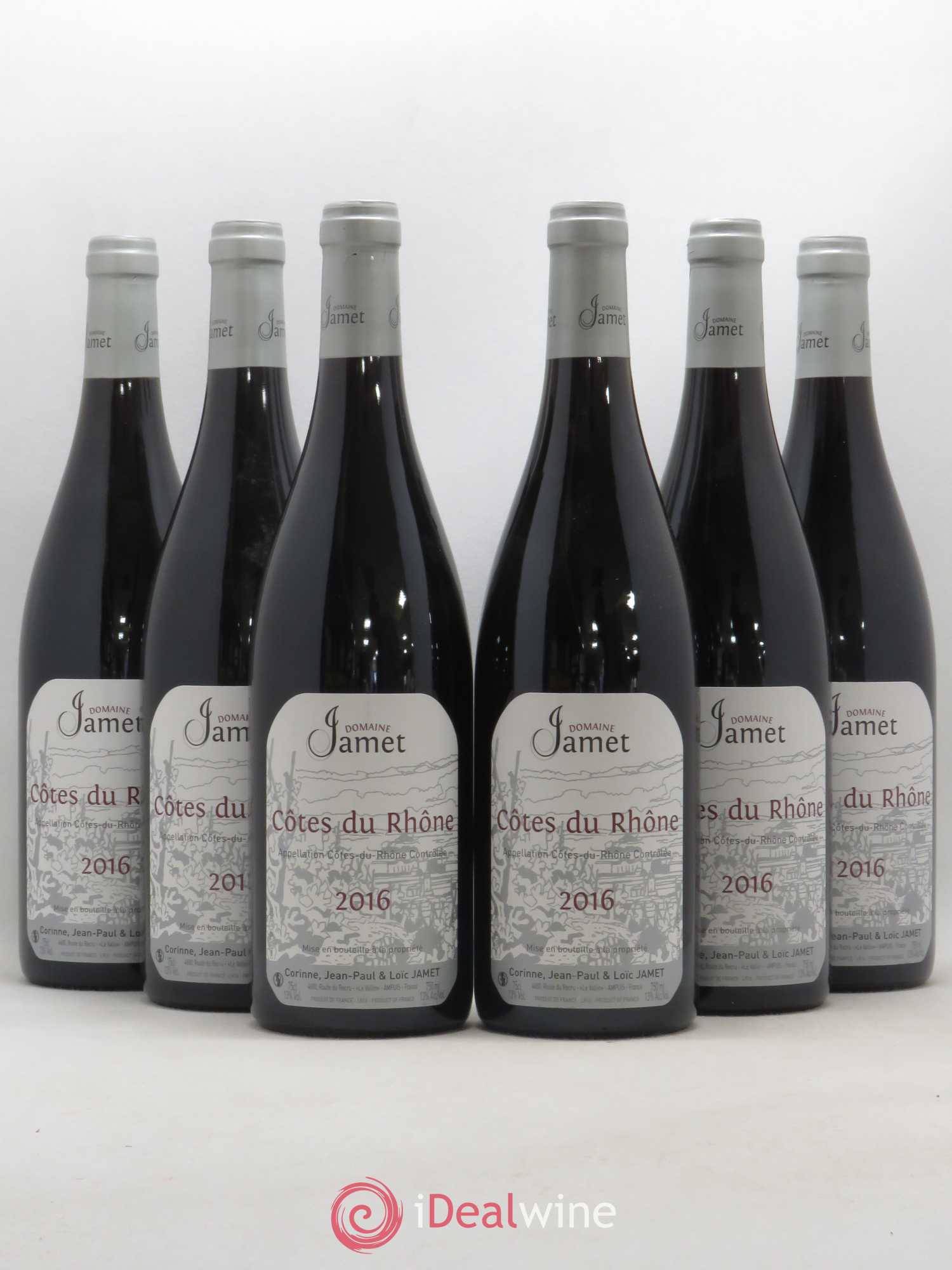 Côtes-du-Rhône Jamet (Domaine) 2016 - Lot de 6 bouteilles - 0