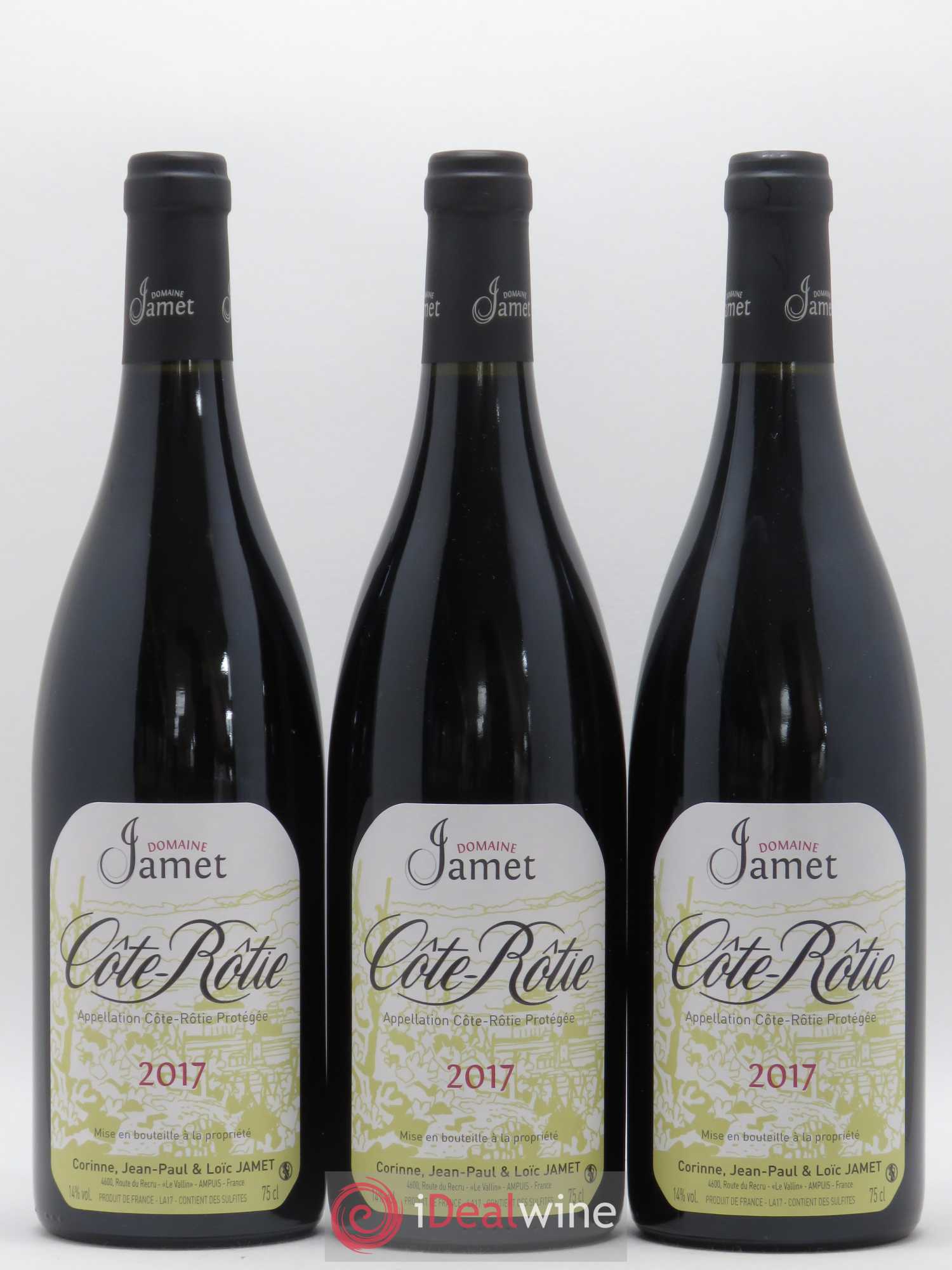 Côte-Rôtie Jamet (Domaine) 2017 - Lot de 3 bouteilles - 0