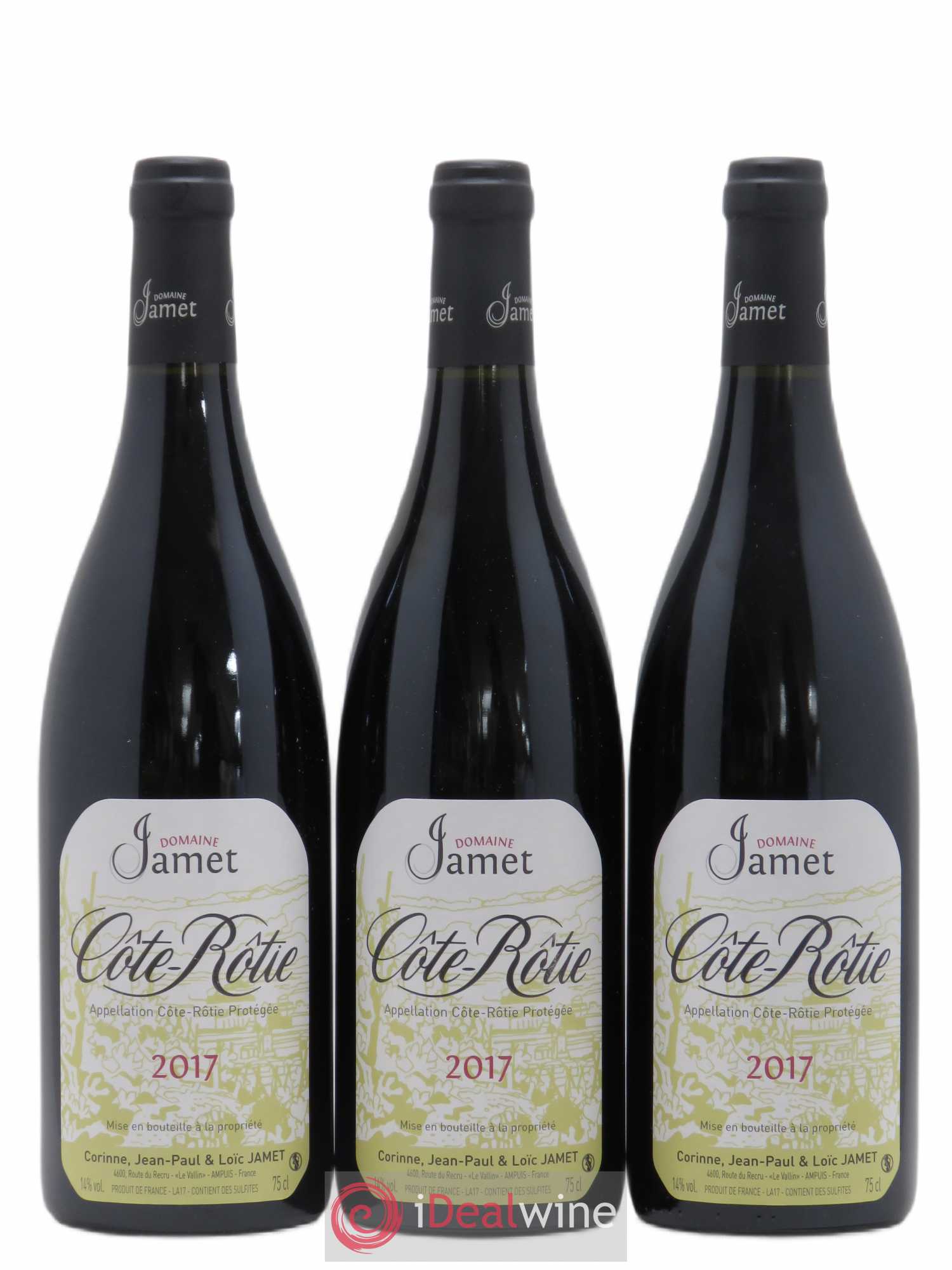 Côte-Rôtie Jamet (Domaine) 2017 - Lot de 3 bouteilles - 0