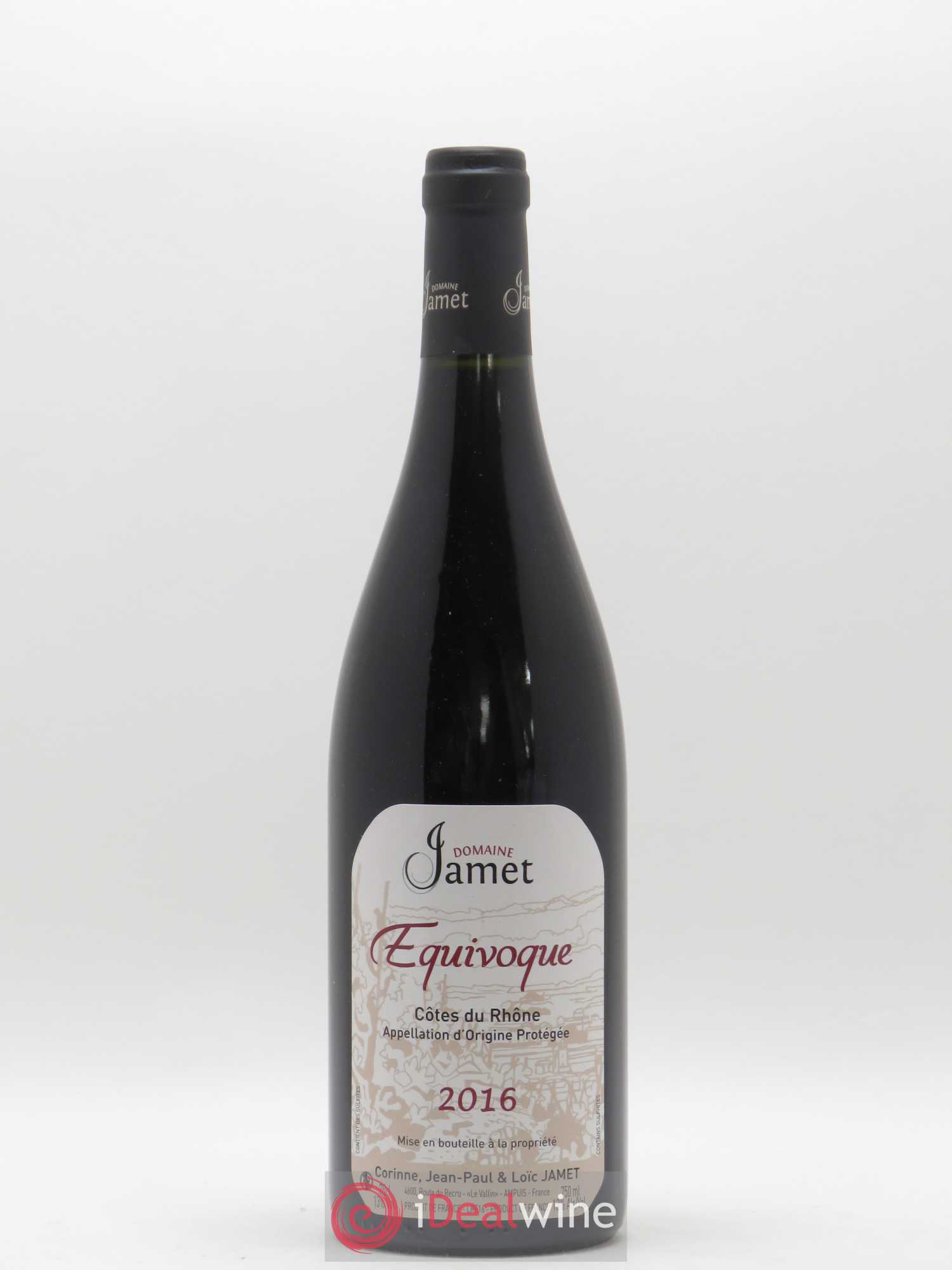 Côtes-du-Rhône Equivoque Jamet (Domaine) 2016 - Lot de 1 bouteille - 0