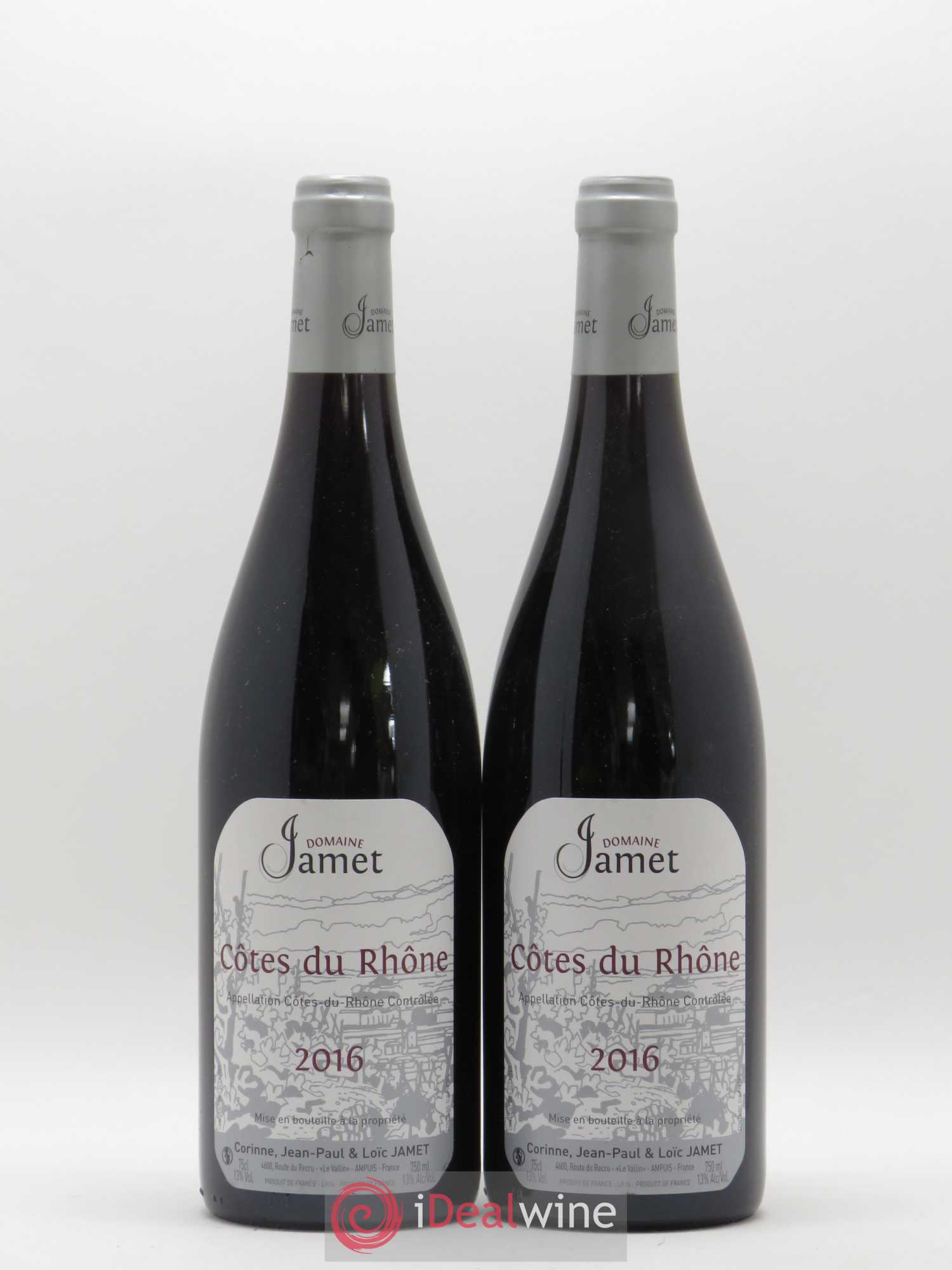 Côtes-du-Rhône Jamet (Domaine) 2016 - Lot de 2 bouteilles - 0